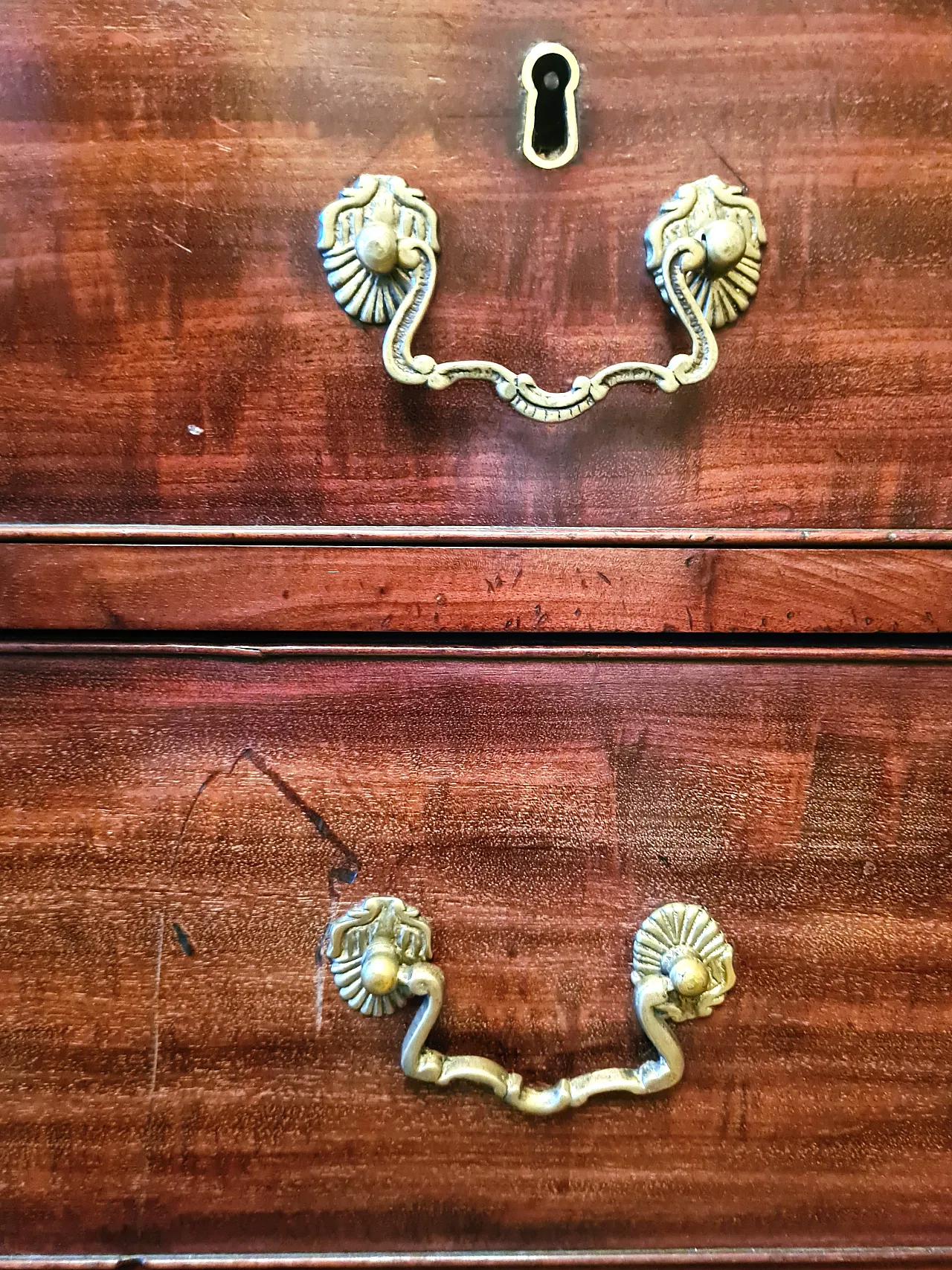 Cassettiera in mogano, stile Georgiano, '800 6