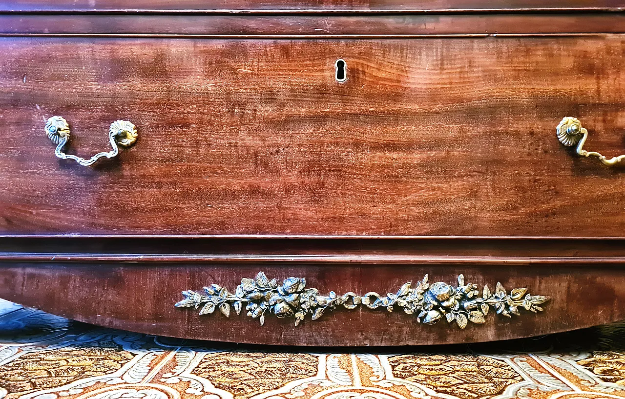 Cassettiera in mogano, stile Georgiano, '800 7