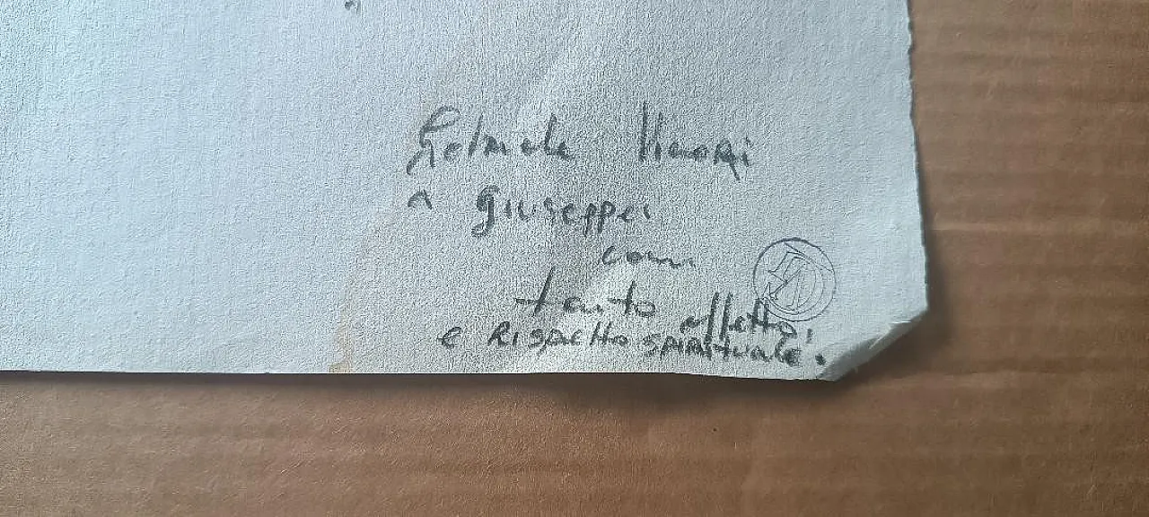 Portrait by Gabriele Vicari, pencil on paper, 1970s 5
