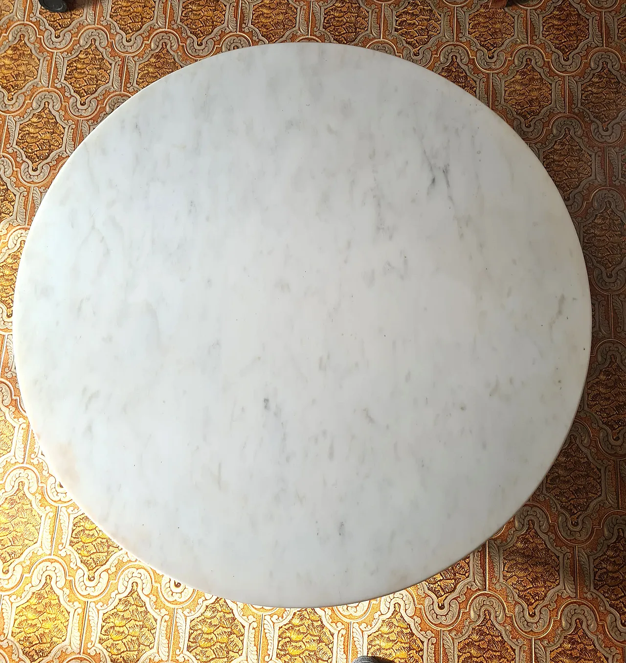 Wooden and marble living room table, 20th century 6