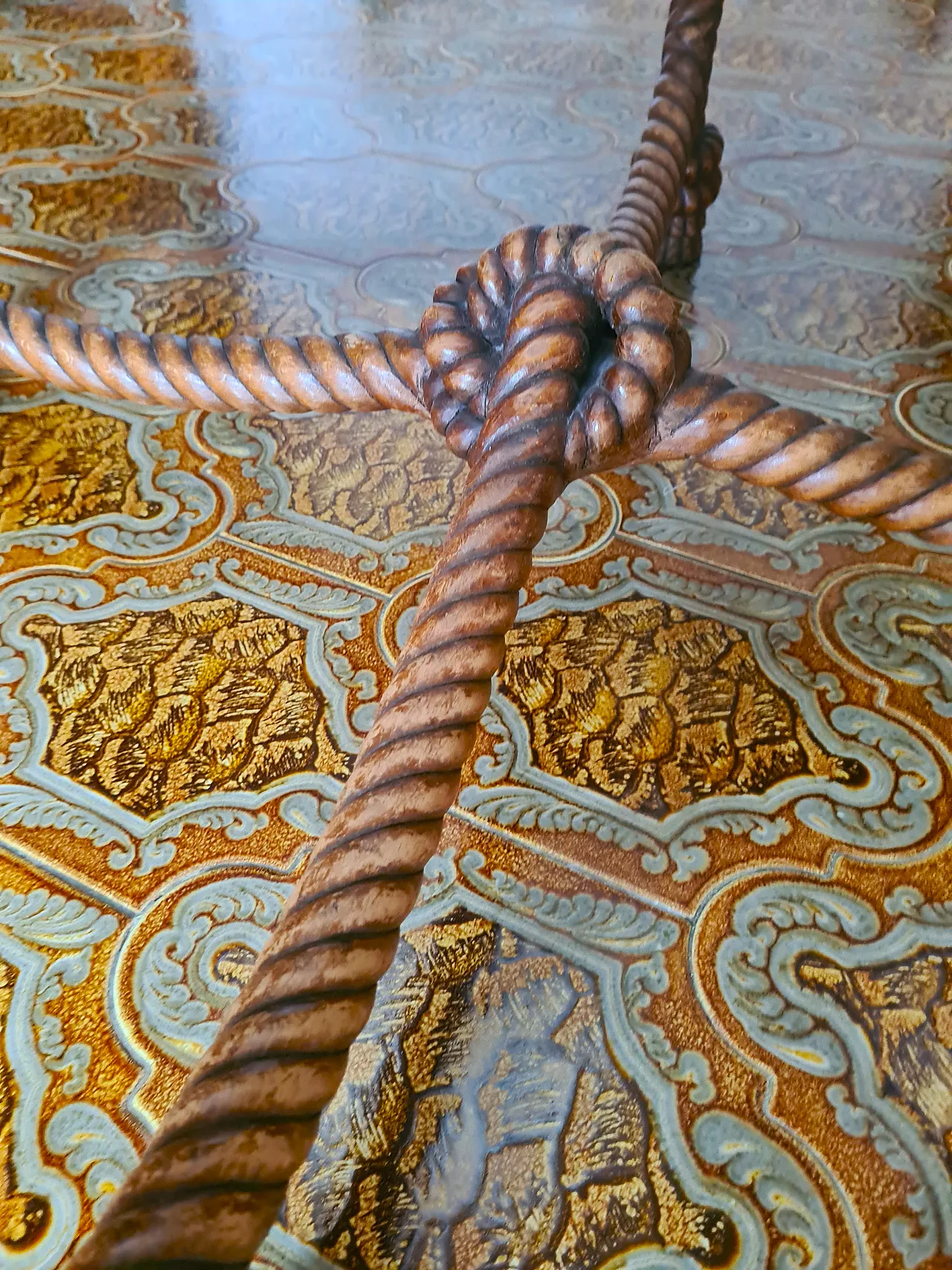 Wooden and marble living room table, 20th century 12