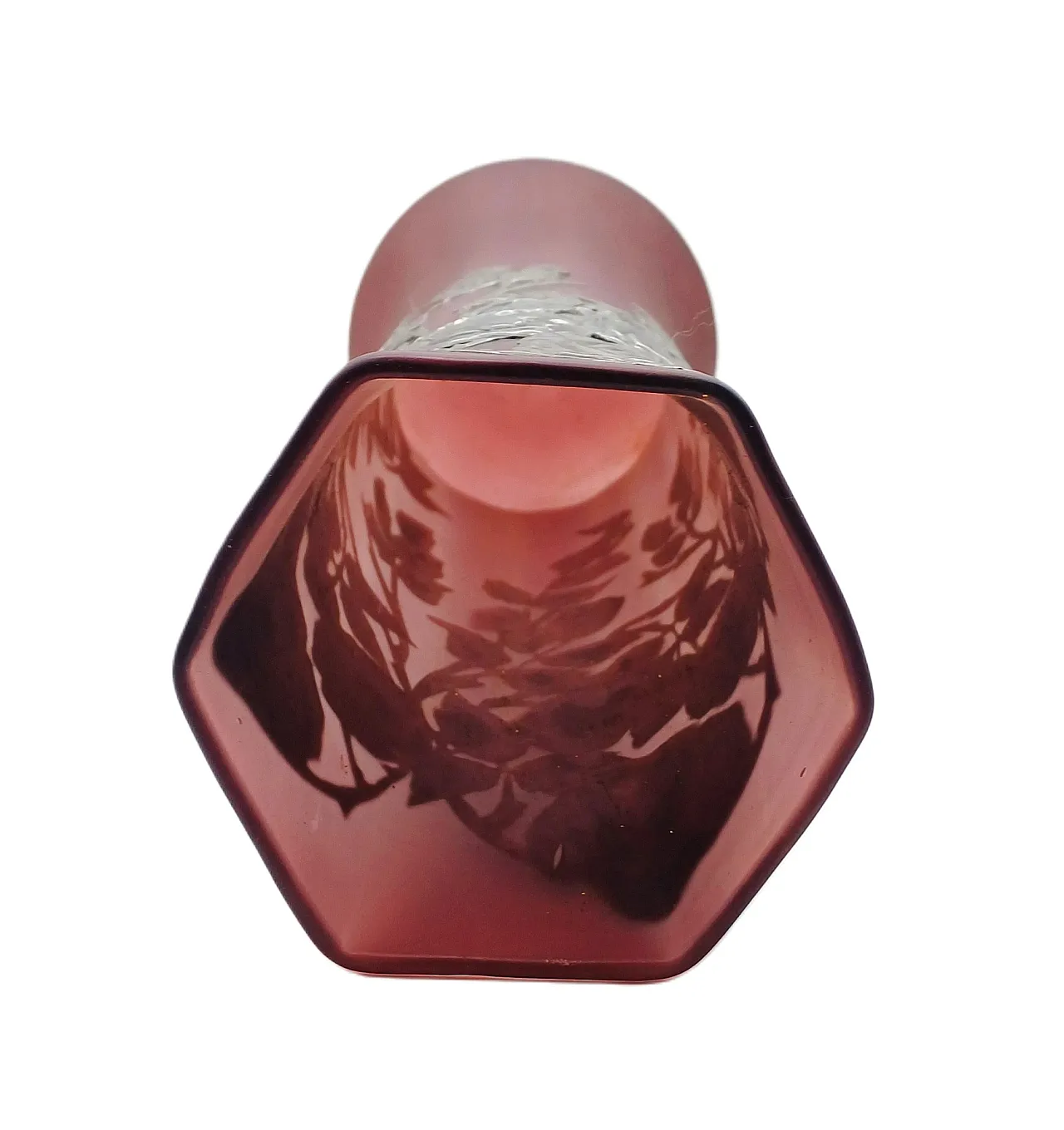 VASO LIBERTY IN VETRO AMETISTA CON DECORAZIONI METALLICHE, 1900-1920 6