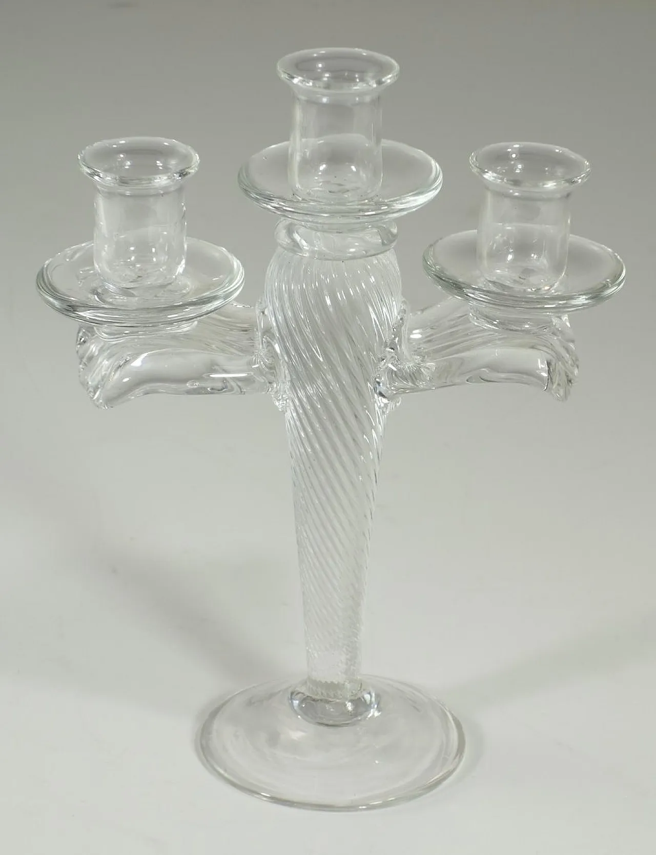 Postmodern glass candleholder in the style of Borek Sipek, 1980s 1