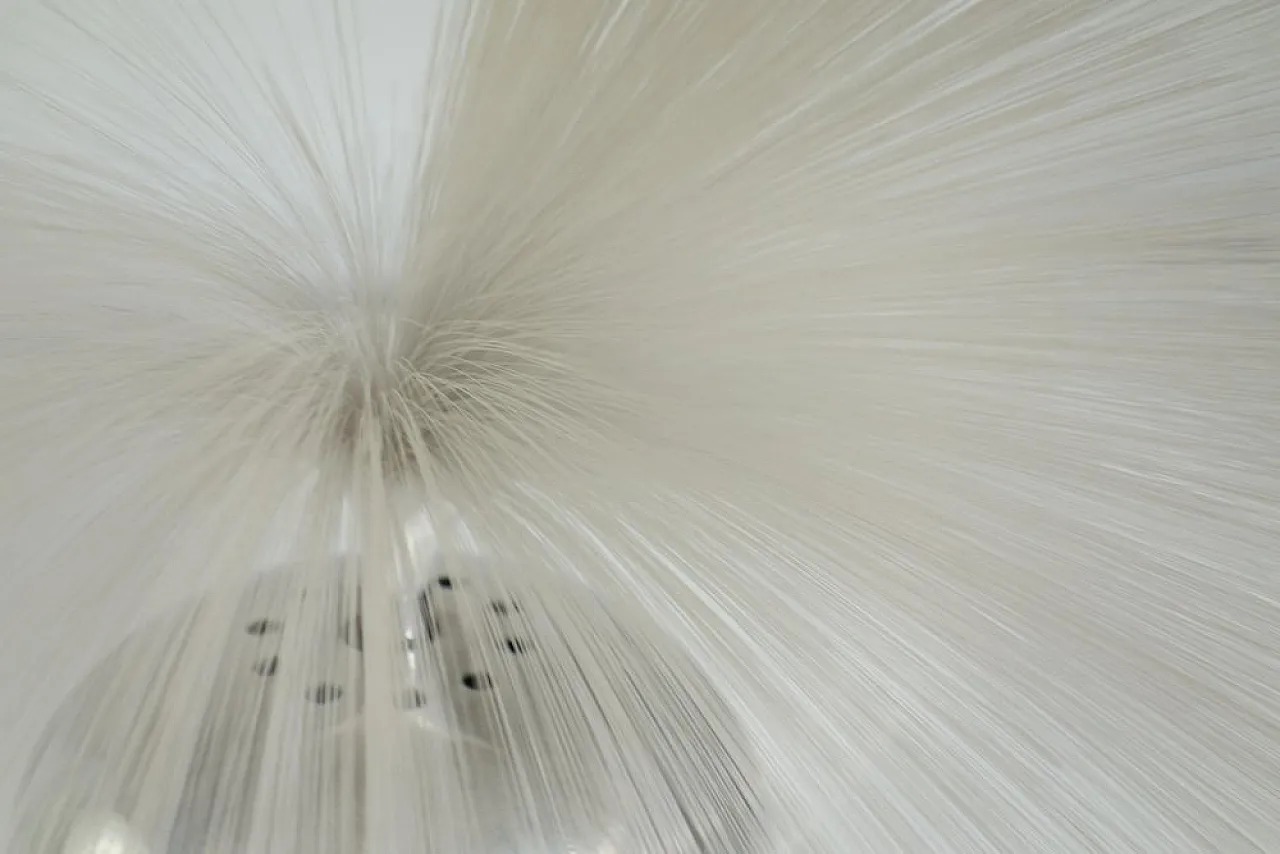 Lampada da tavolo Space Age in fibra ottica, anni '60 4