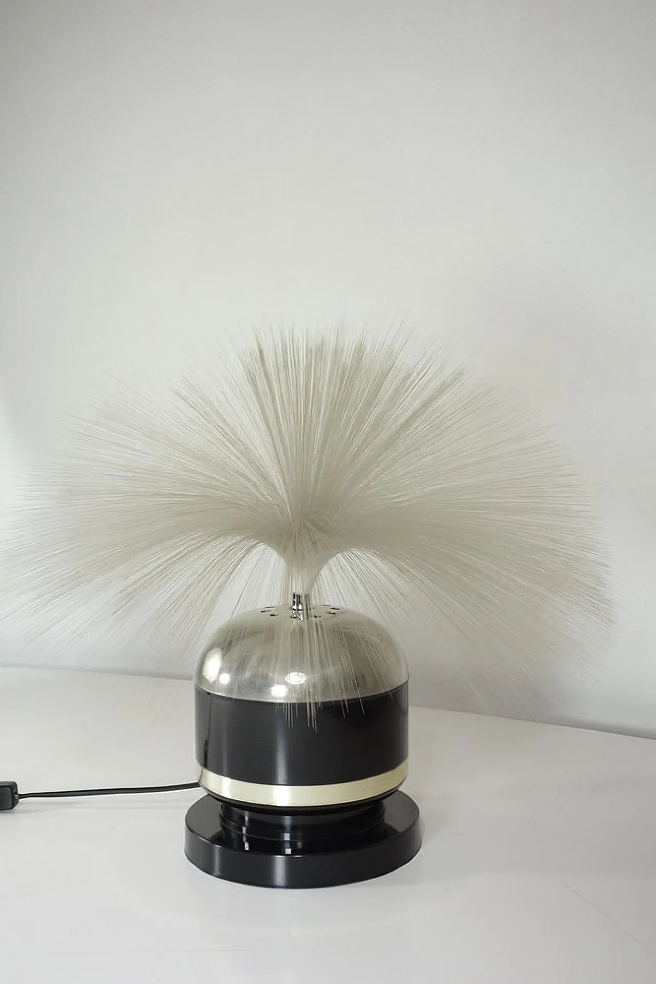 Lampada da tavolo Space Age in fibra ottica, anni '60 6