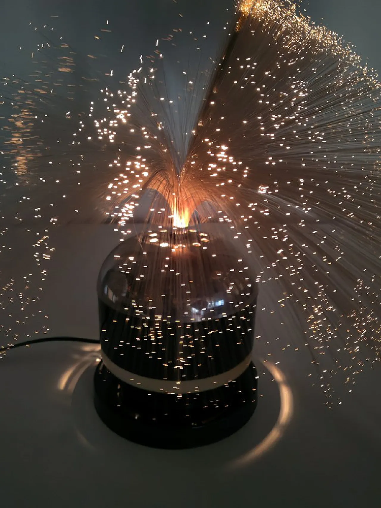 Lampada da tavolo Space Age in fibra ottica, anni '60 7