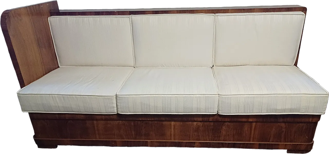 Divano letto contenitore Art Decò, anni '40 1