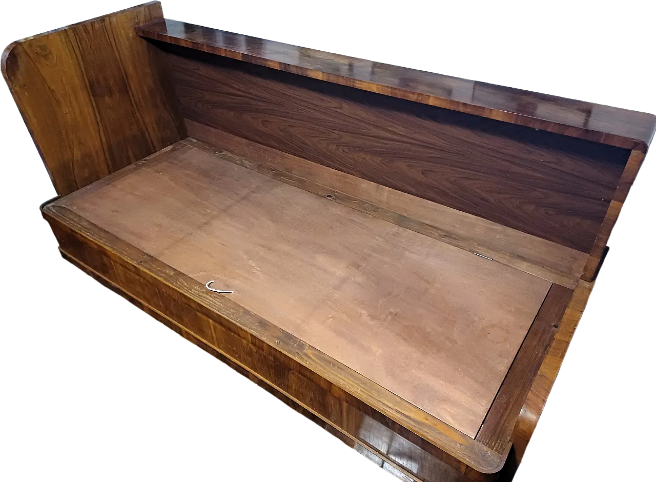 Divano letto contenitore Art Decò, anni '40 6