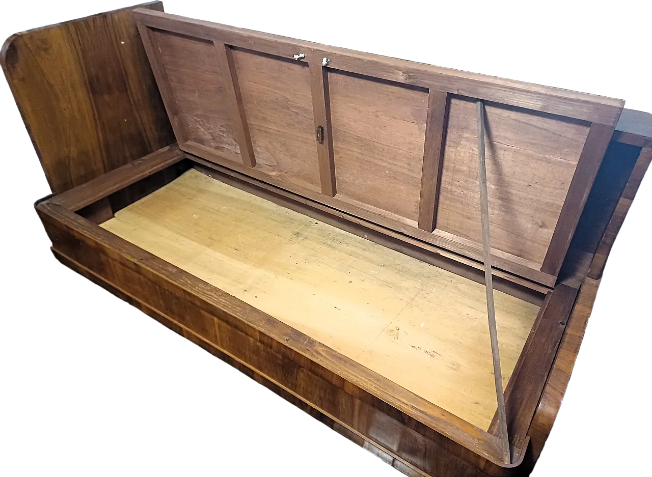 Divano letto contenitore Art Decò, anni '40 7