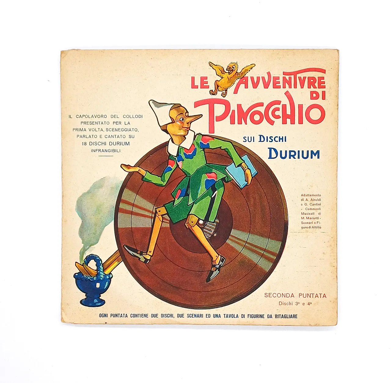 LE AVVENTURE DI PINOCCHIO, EDIZ DURIUM 1933-1934, 18 DISCHI 78 GIRI 10