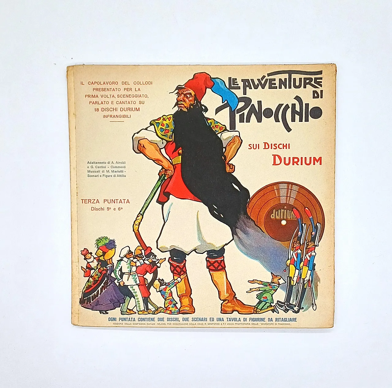 LE AVVENTURE DI PINOCCHIO, EDIZ DURIUM 1933-1934, 18 DISCHI 78 GIRI 11