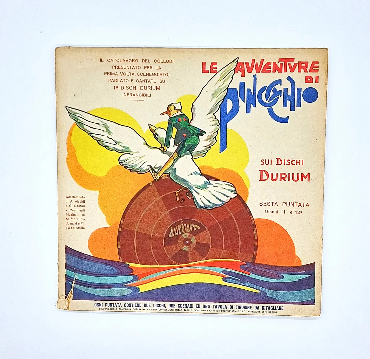 LE AVVENTURE DI PINOCCHIO, EDIZ DURIUM 1933-1934, 18 DISCHI 78 GIRI 14