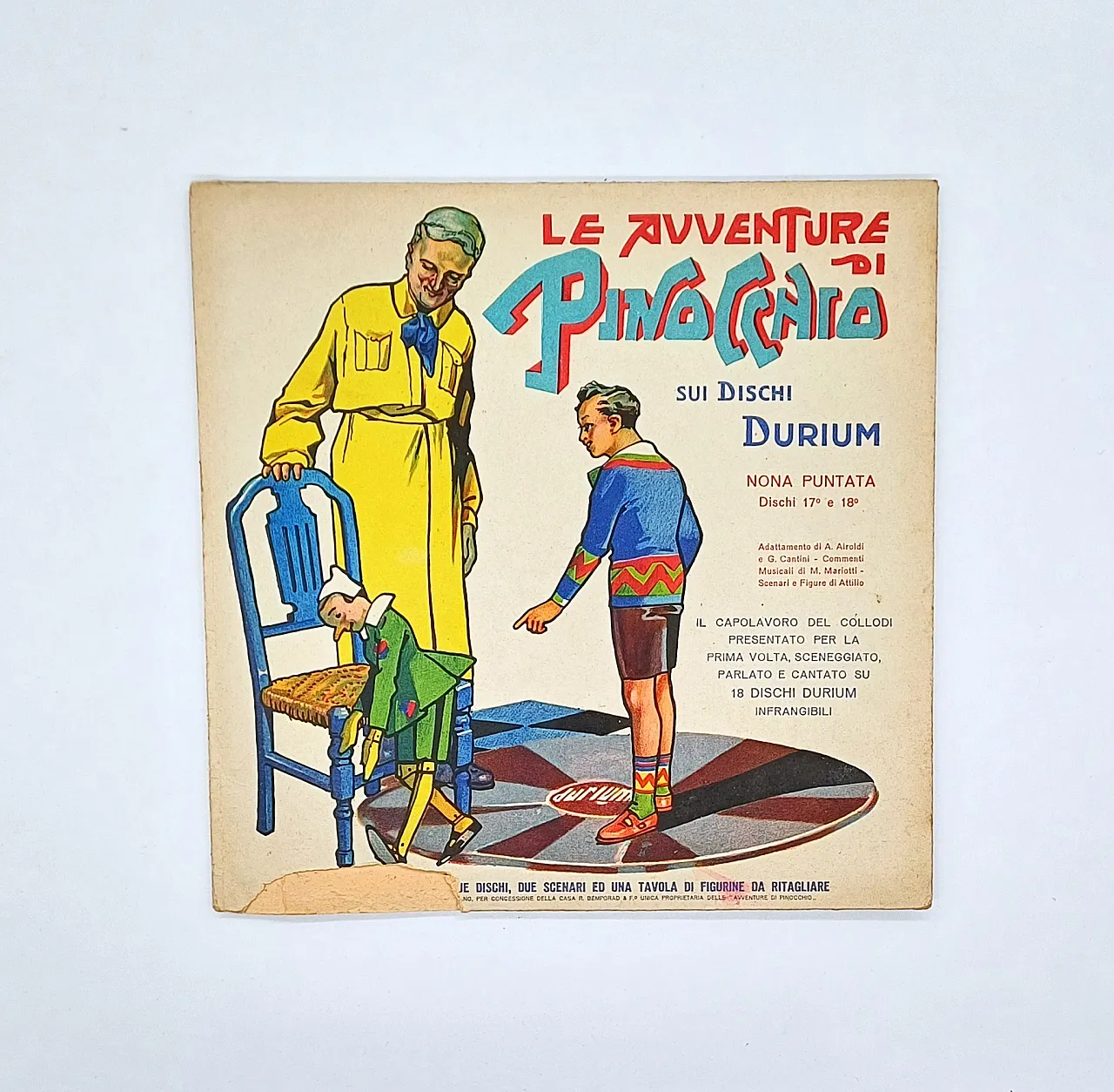 LE AVVENTURE DI PINOCCHIO, EDIZ DURIUM 1933-1934, 18 DISCHI 78 GIRI 17