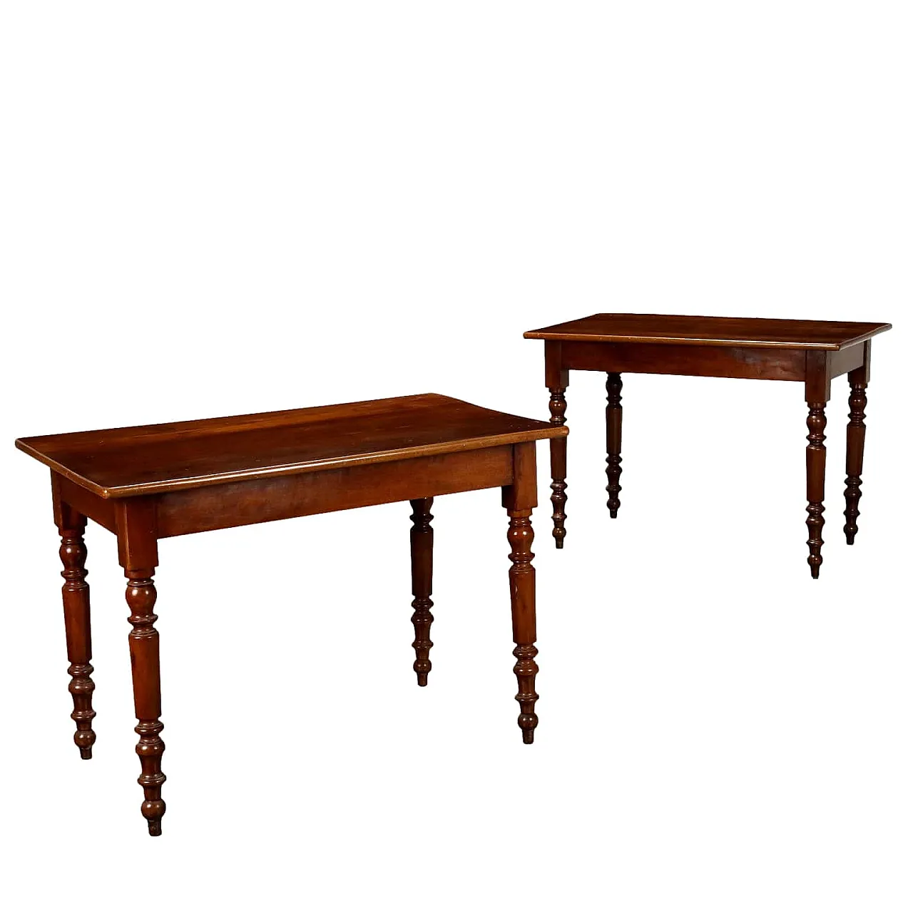 Pair of Louis Philippe coffee tables, 19th century 1
