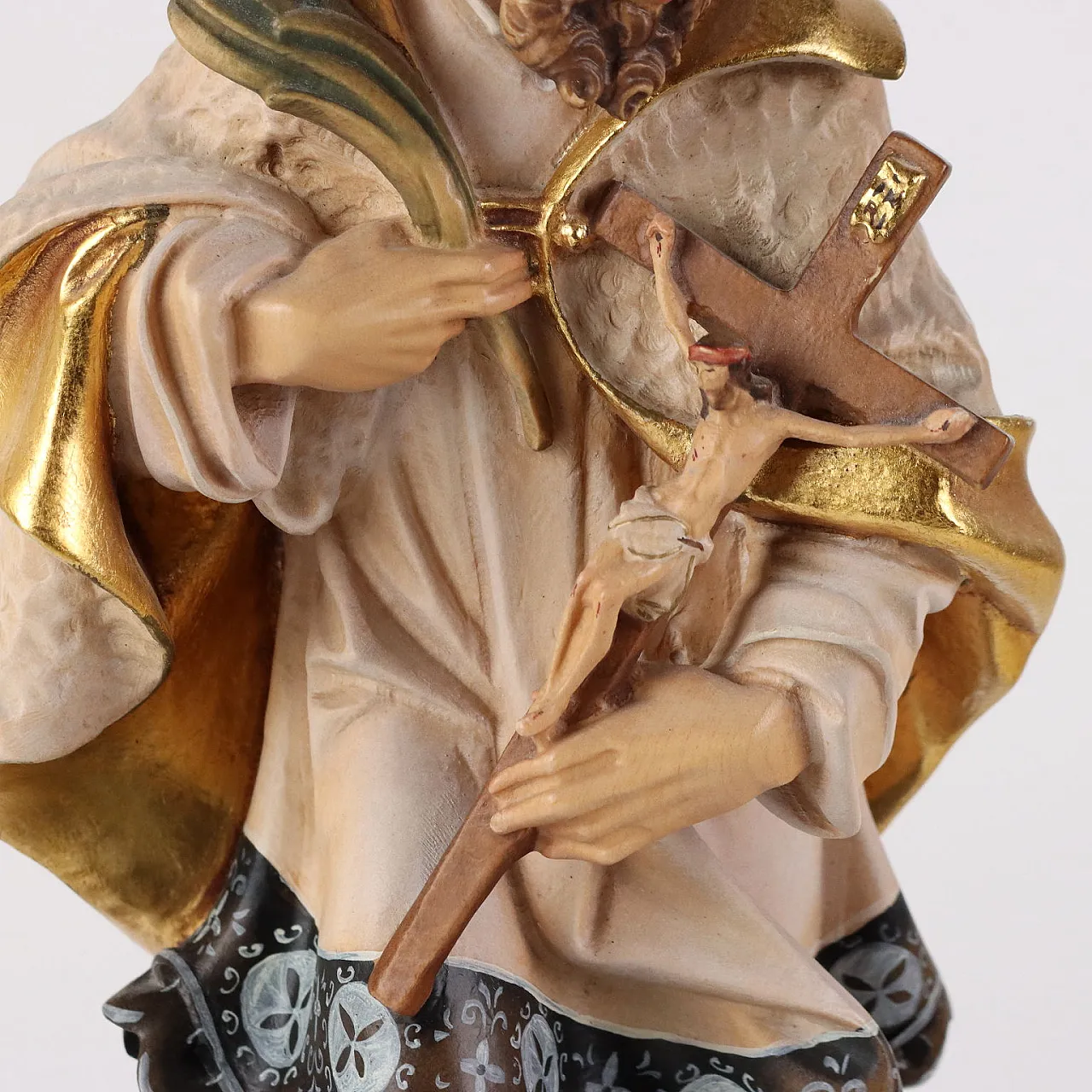 Sculpture of St John of Nepomuk of Pema Val Gardena, 20th century 4