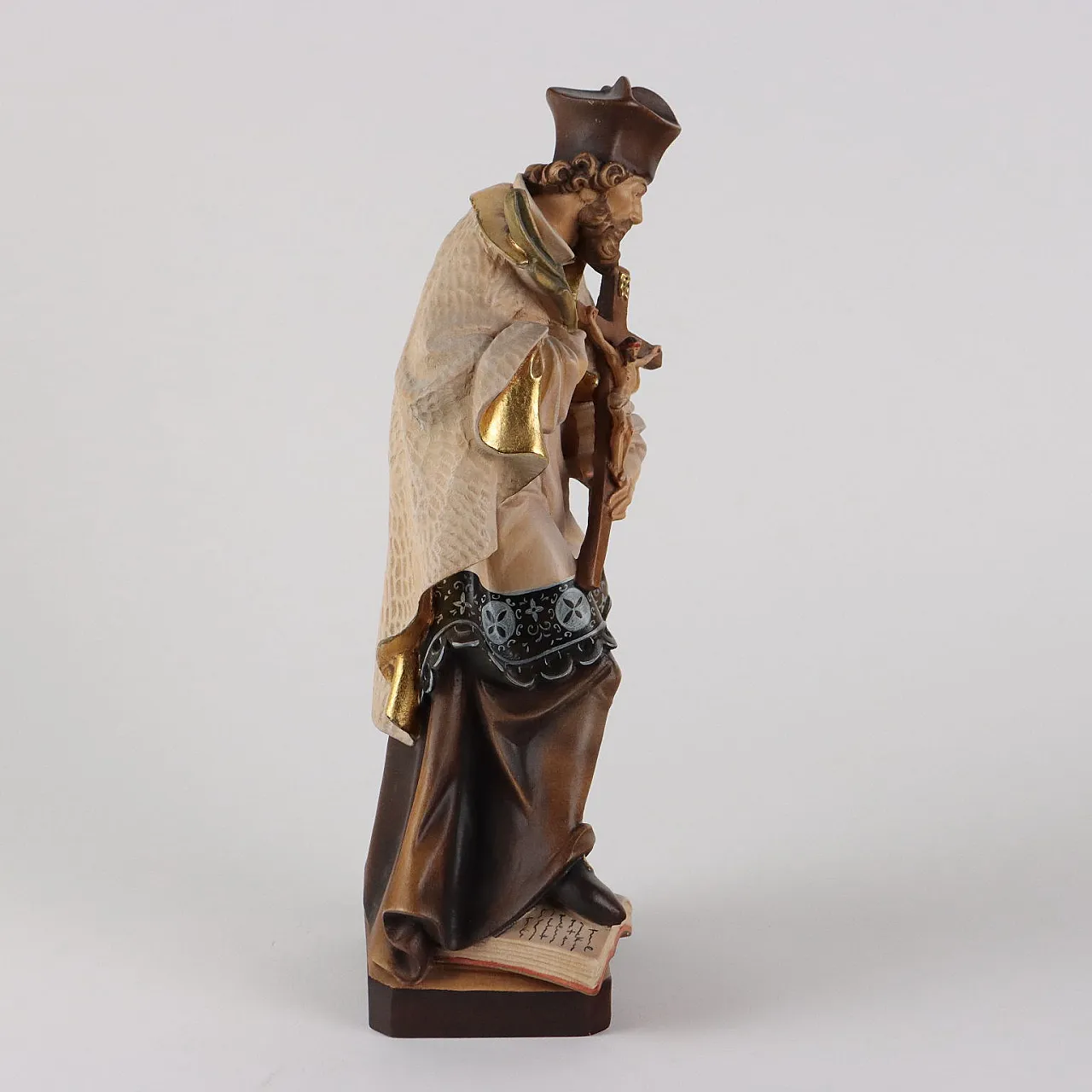 Sculpture of St John of Nepomuk of Pema Val Gardena, 20th century 8