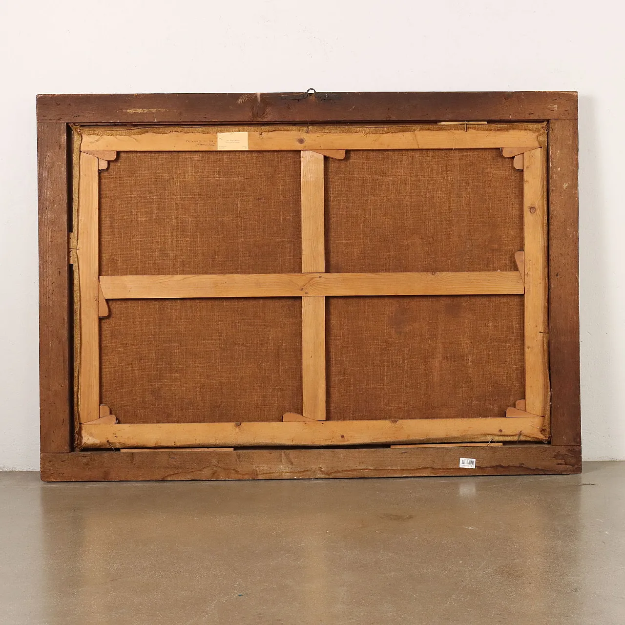 Episodio storico con imperatore e condottiero, dipinto a olio su tela, '600 10