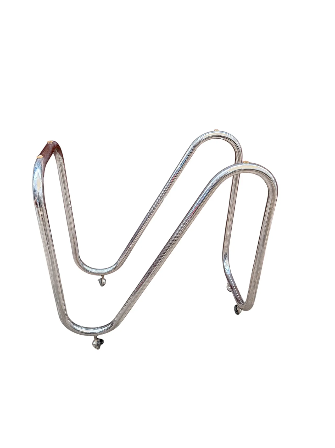 Coffee table space age pop art chromed smoked glass, 70s 7