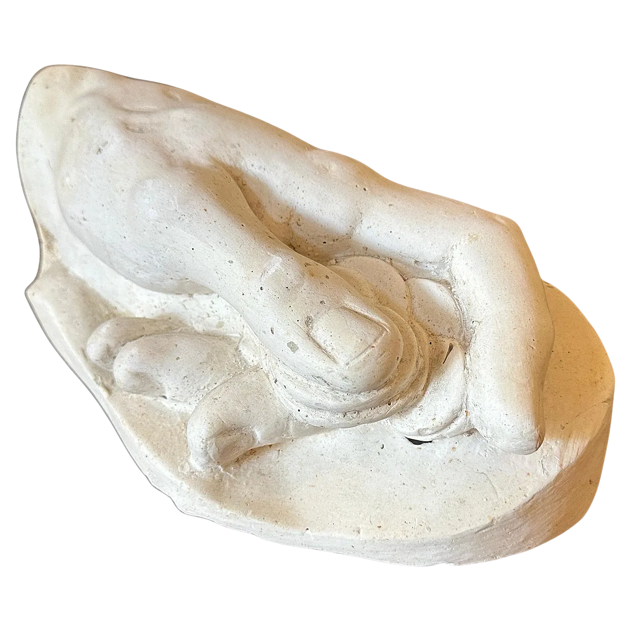 Studio anatomico in gesso di una mano che tiene monete, anni '50 10