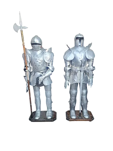 Coppia di riproduzioni di armature, '900