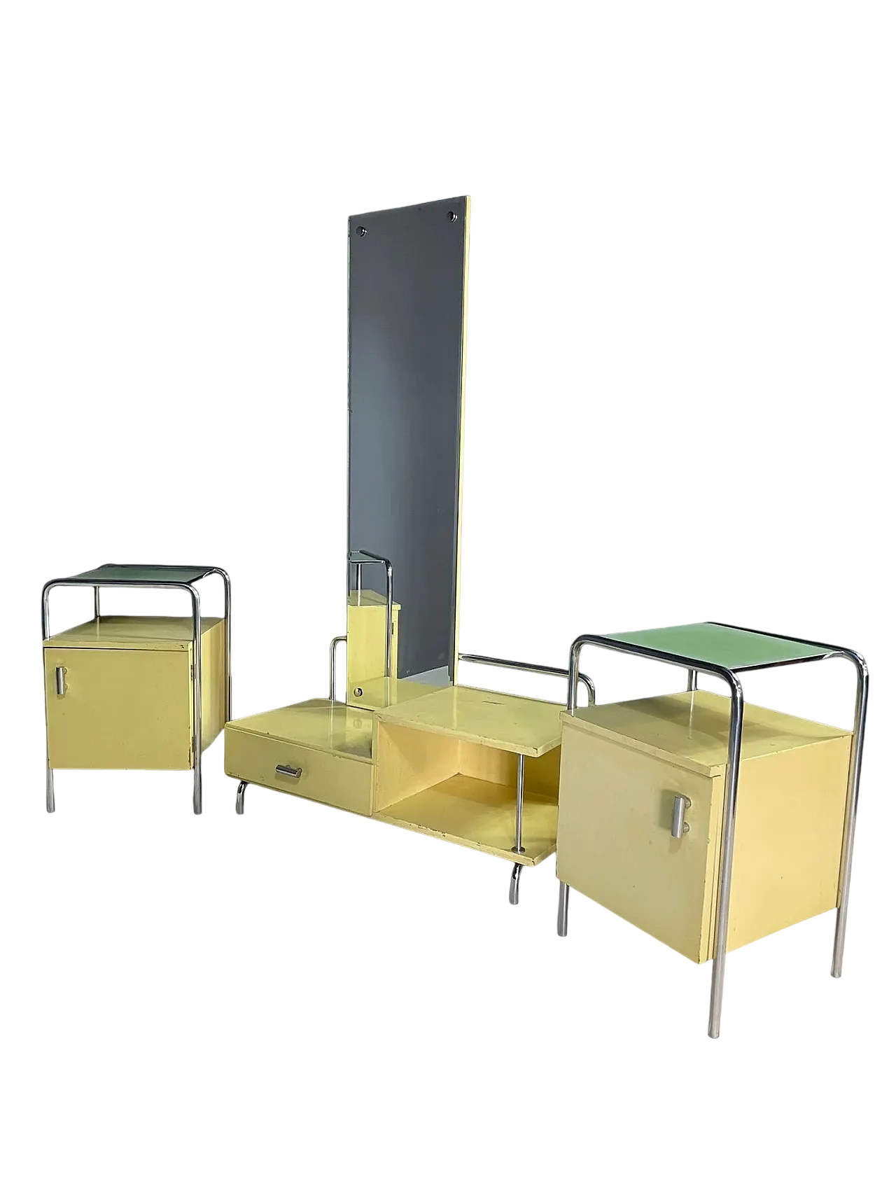 Bauhaus bedroom set by Slezák, 1930s 12