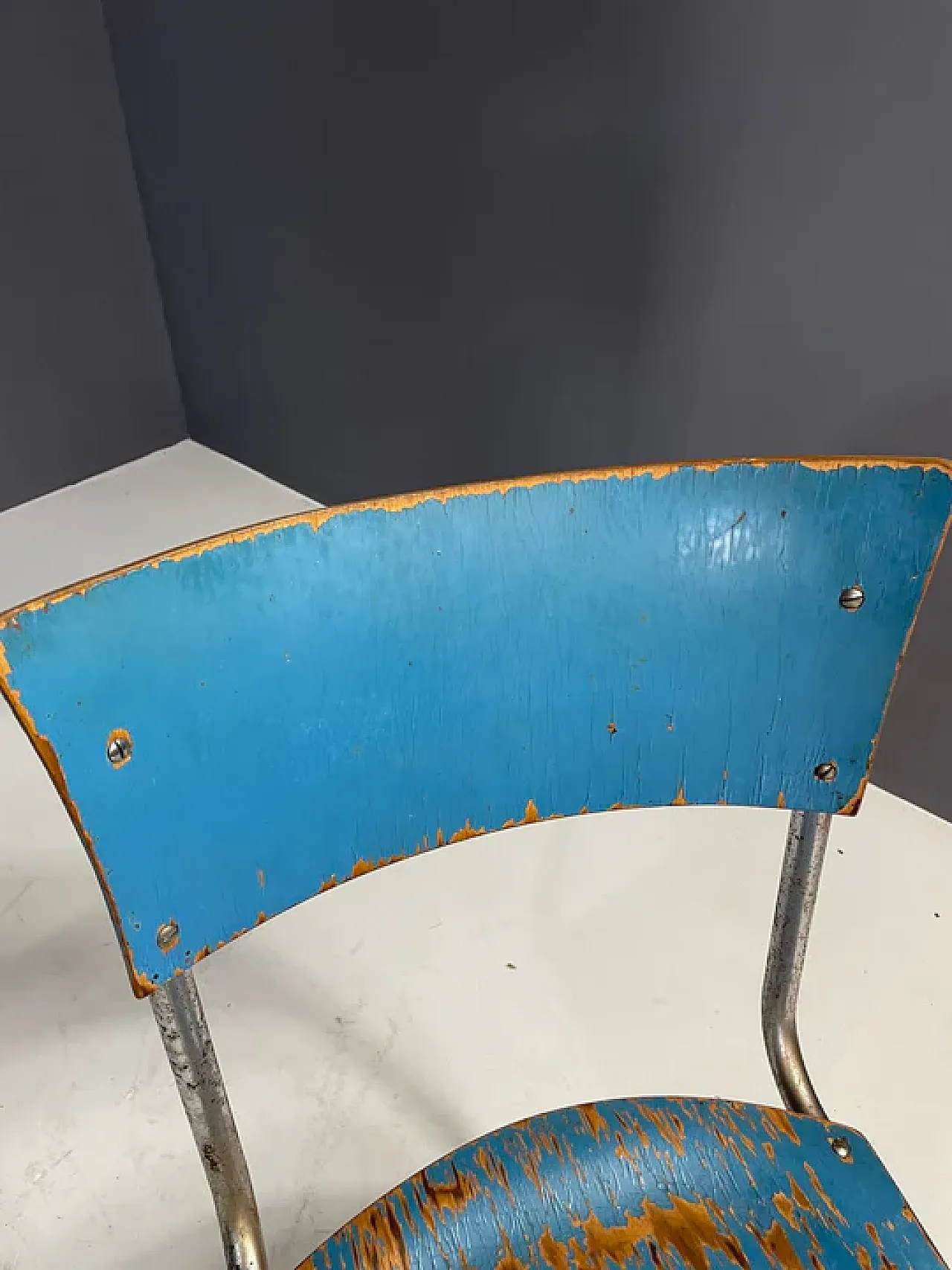 Set Bauhaus cromato con tavolino e sedie, anni '30 12