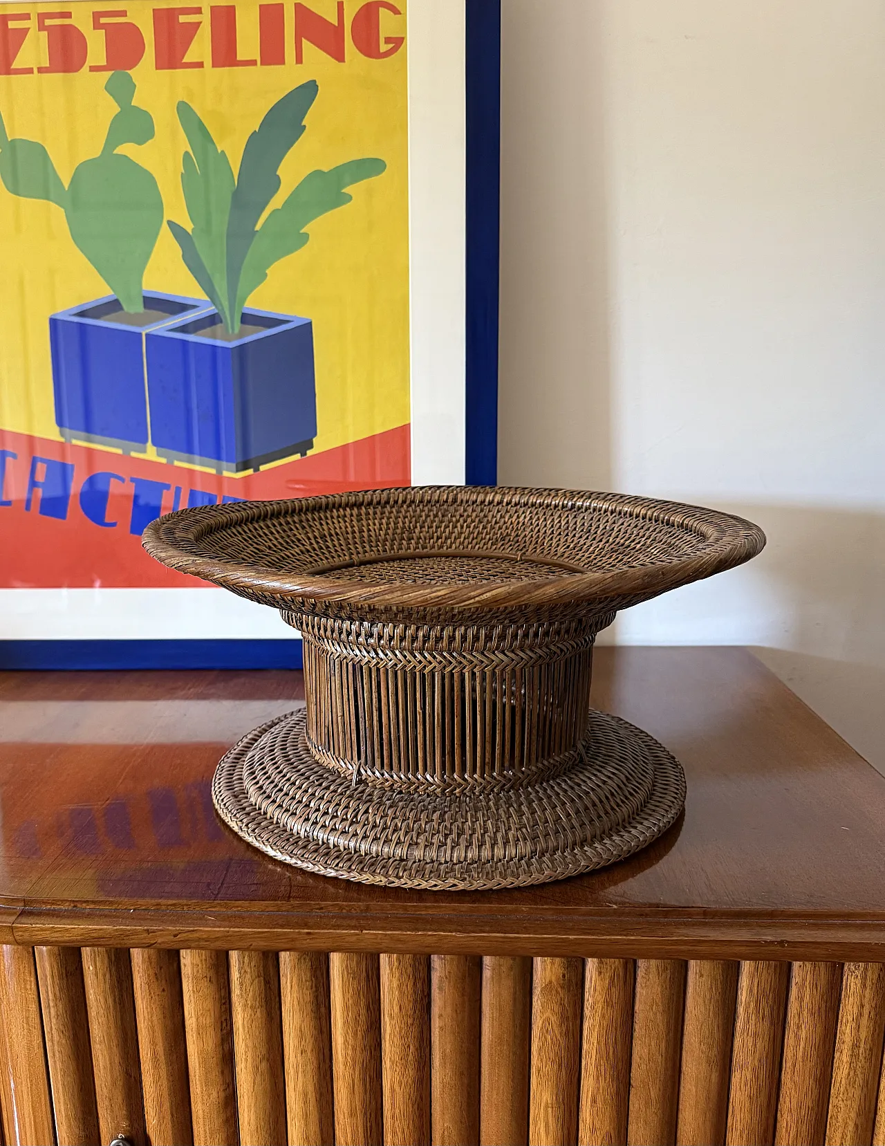 Wicker tray, Italy 1960 2