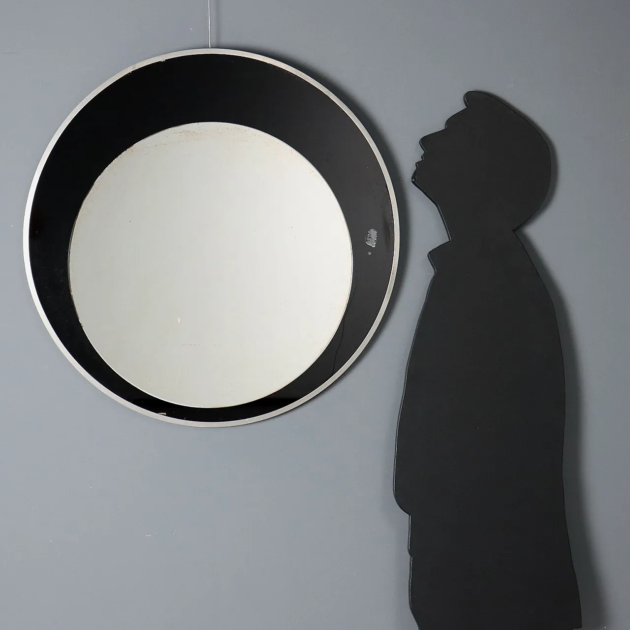 Specchio di forma rotonda, fine '900 2