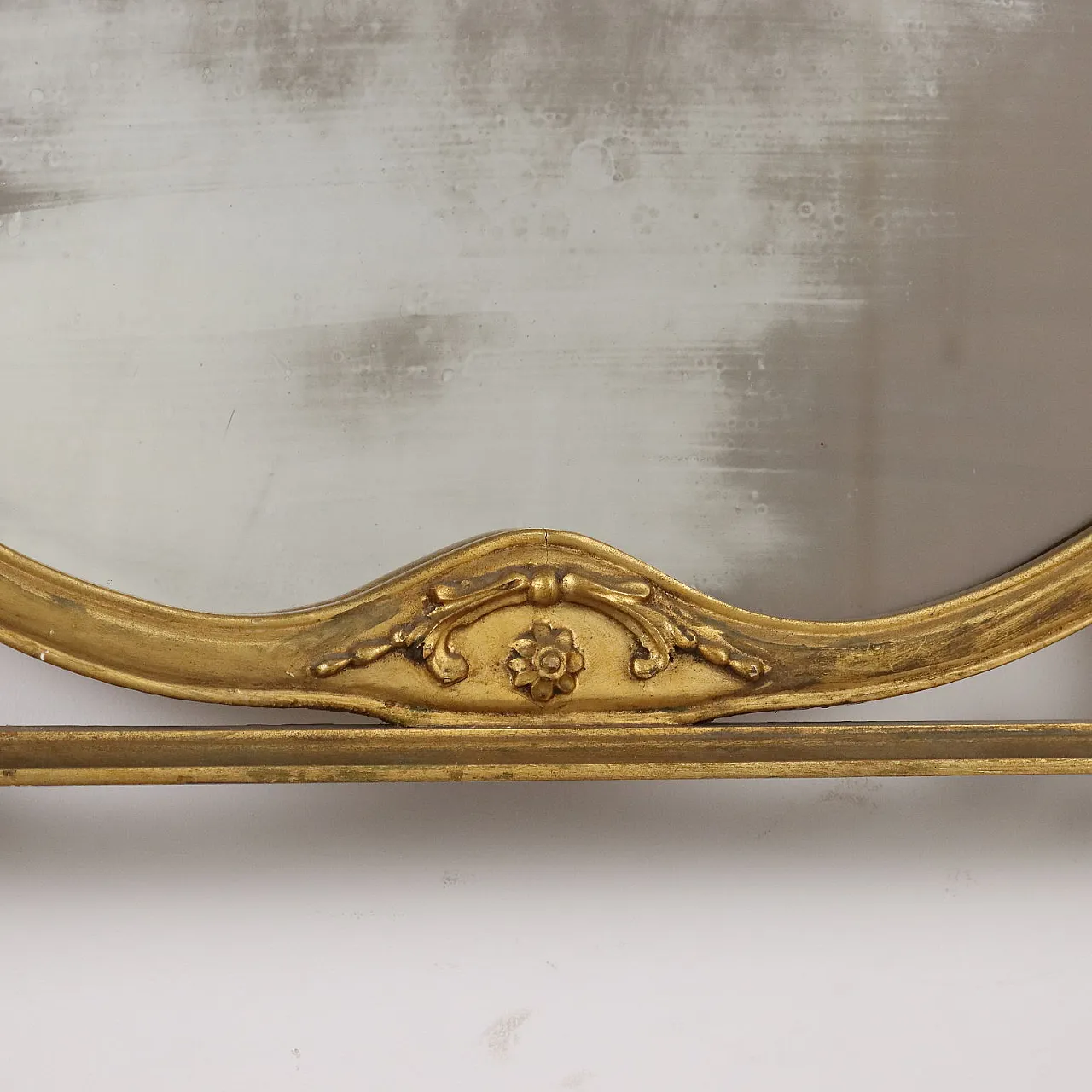 Specchio in stile neoclassico in legno dorato, '900 7