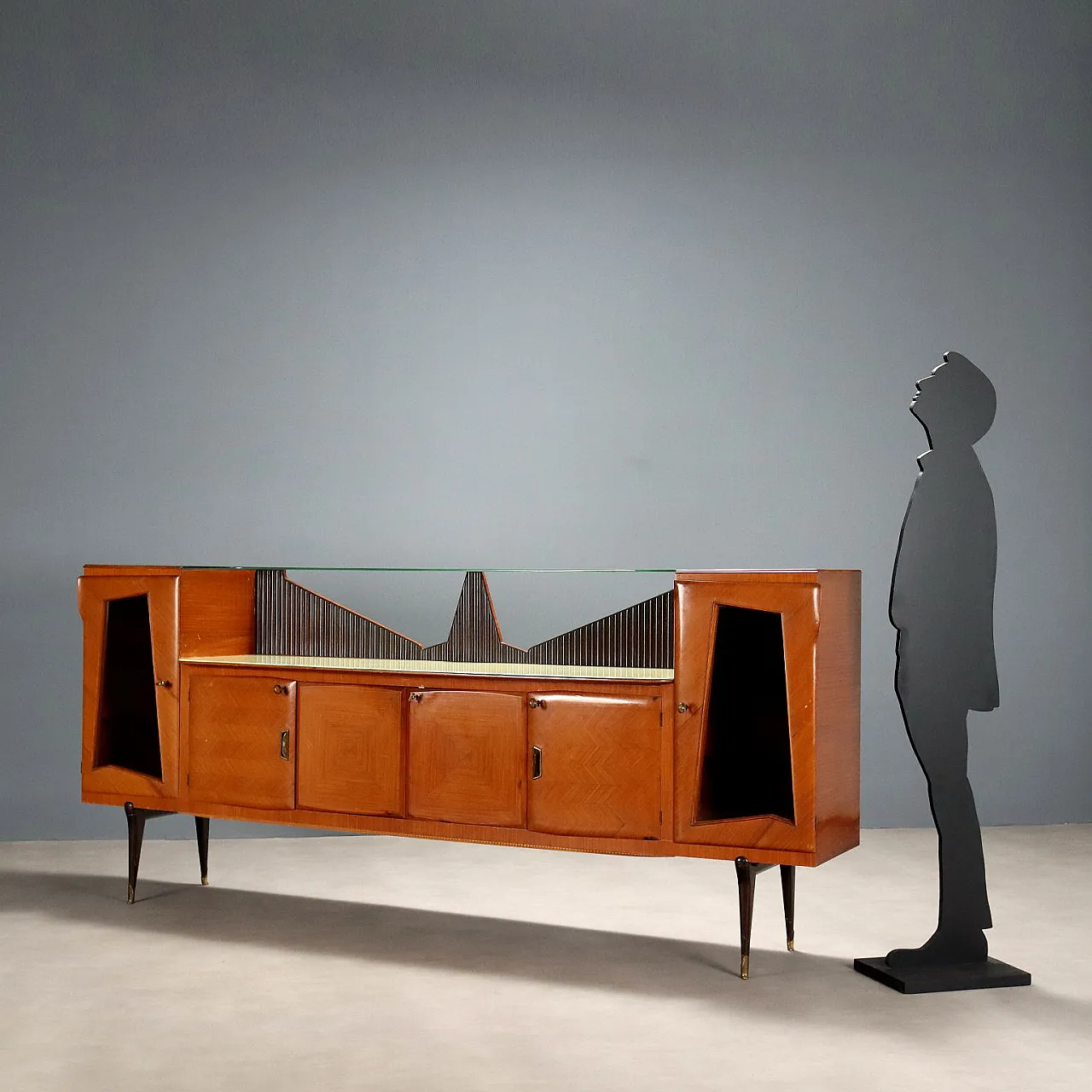 Mobile in legno impiallacciato ed esotico, anni '50 3