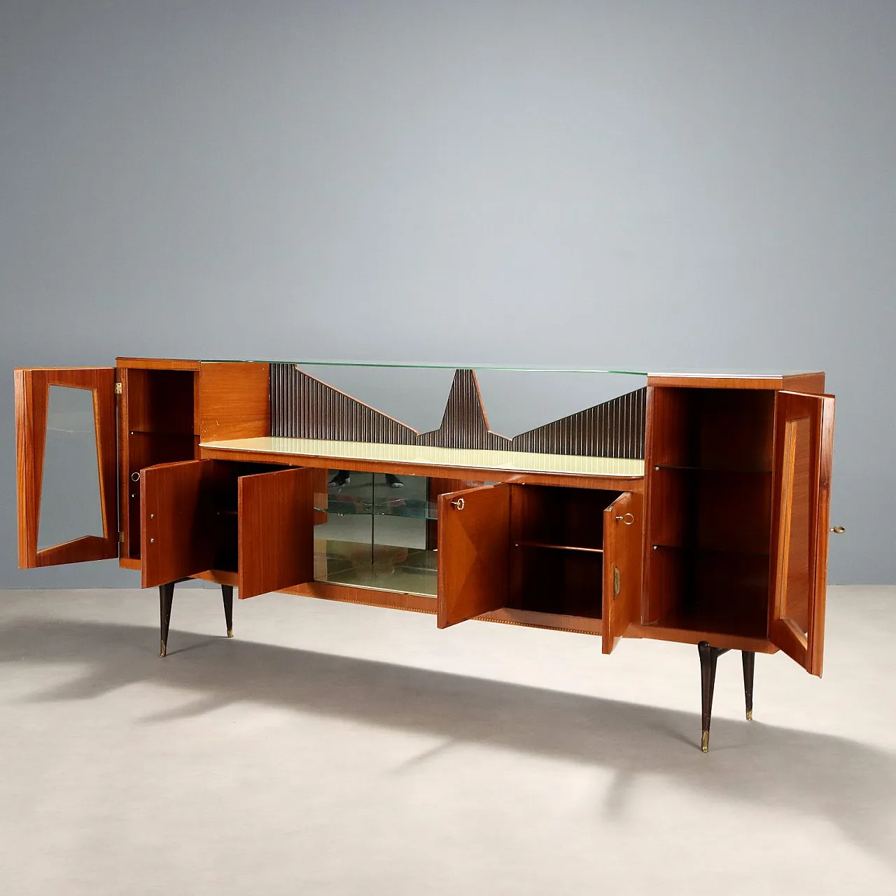 Mobile in legno impiallacciato ed esotico, anni '50 4