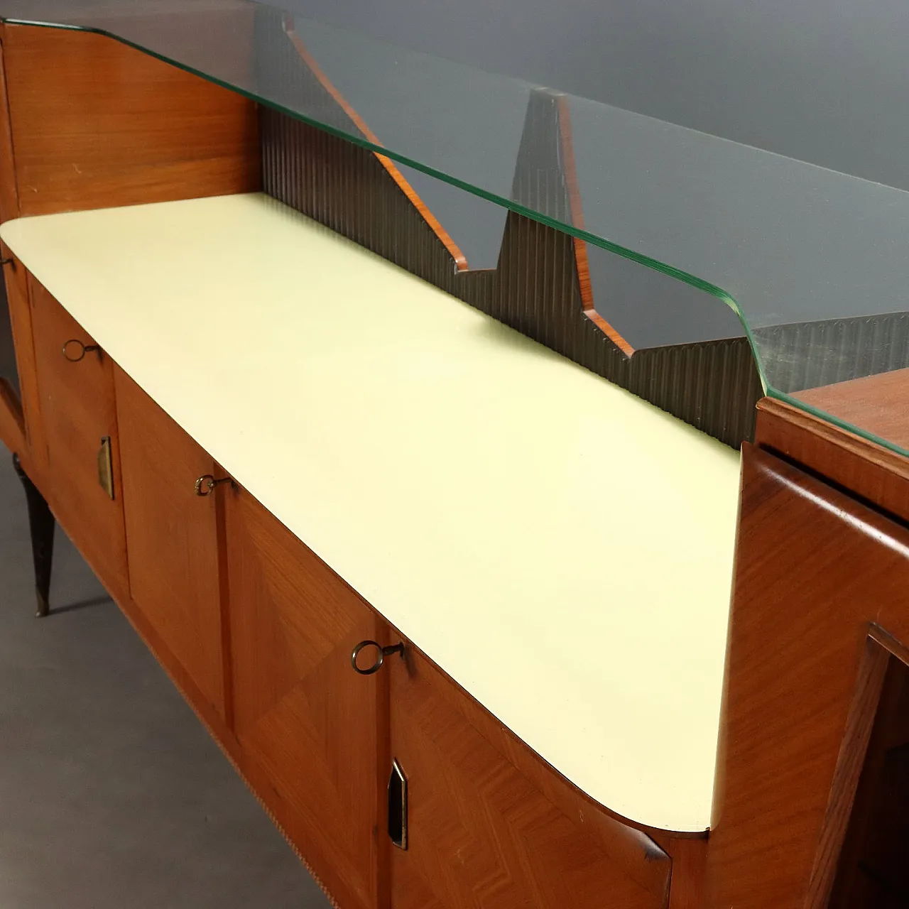 Mobile in legno impiallacciato ed esotico, anni '50 6