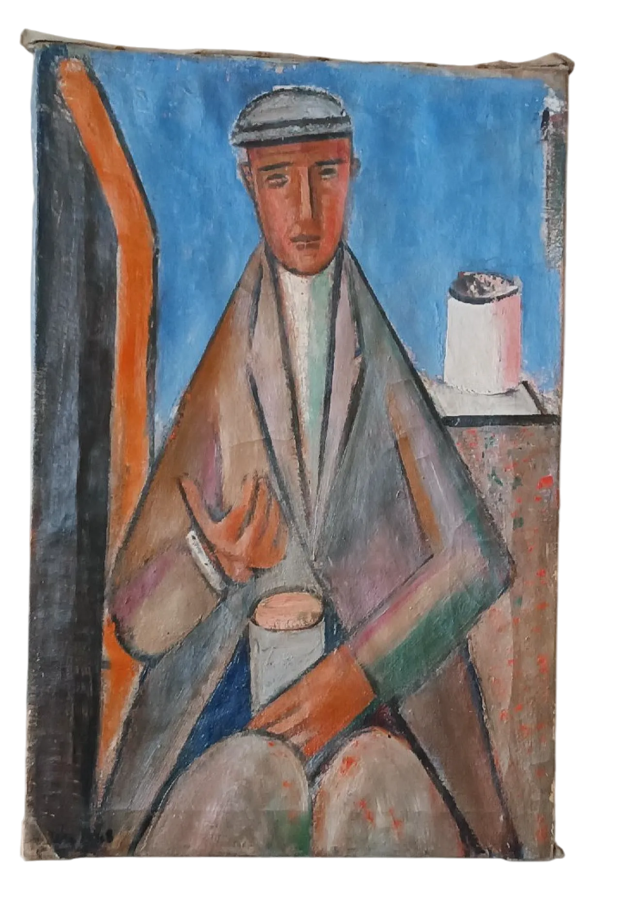 Oil on canvas by Ferruccio Ferri, 1940s 12