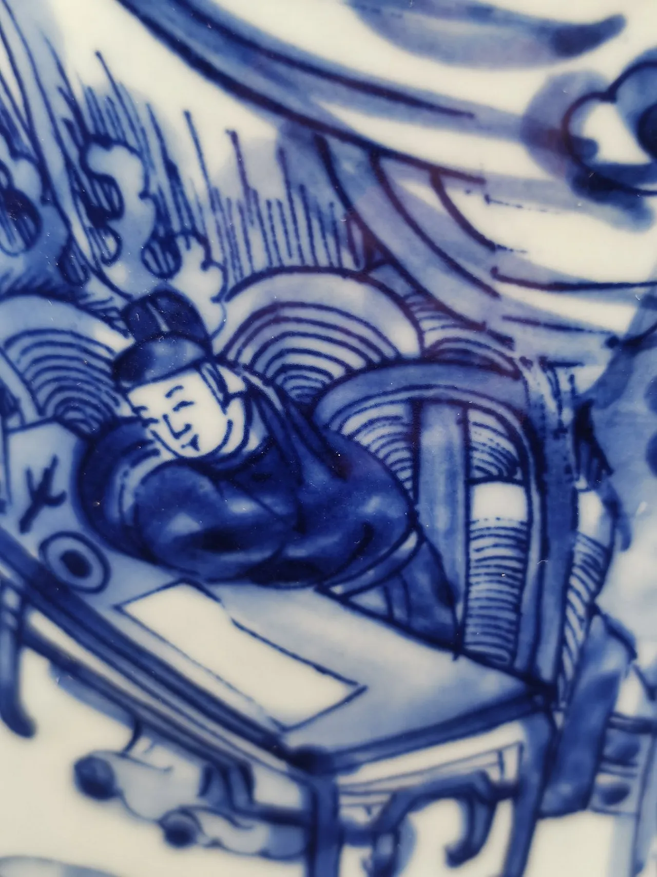 Chinese porcelain brush holder, 20th century 9