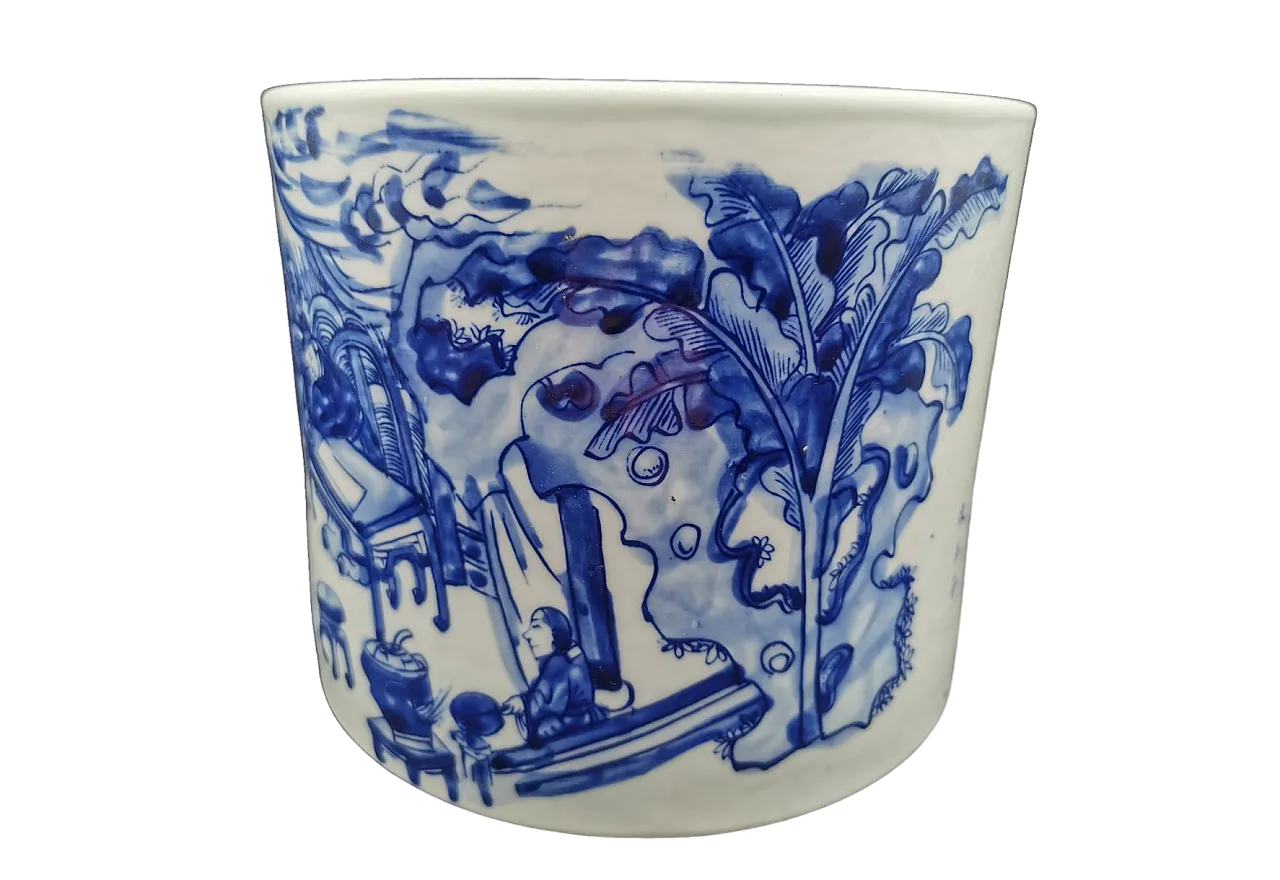 Chinese porcelain brush holder, 20th century 11