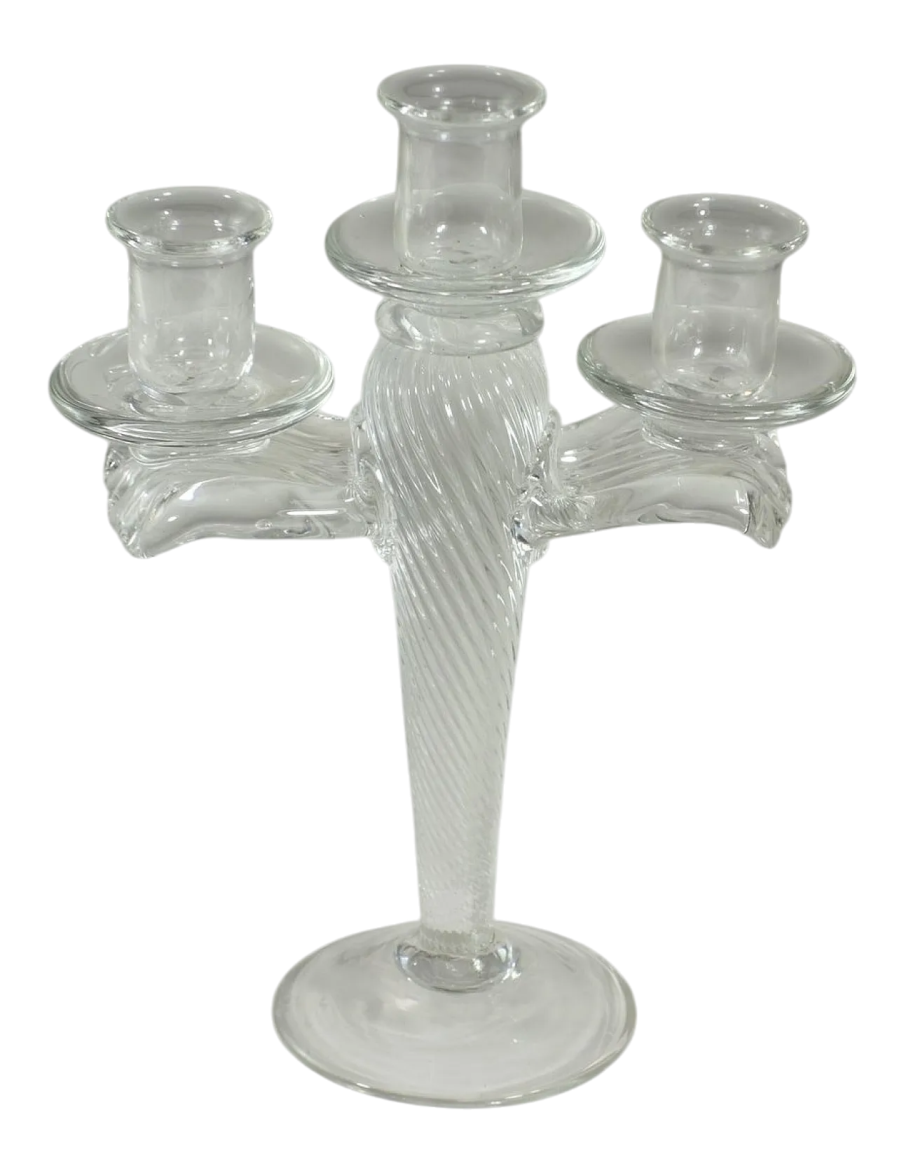 Postmodern glass candleholder in the style of Borek Sipek, 1980s 8