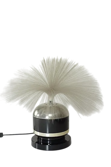 Lampada da tavolo Space Age in fibra ottica, anni '60