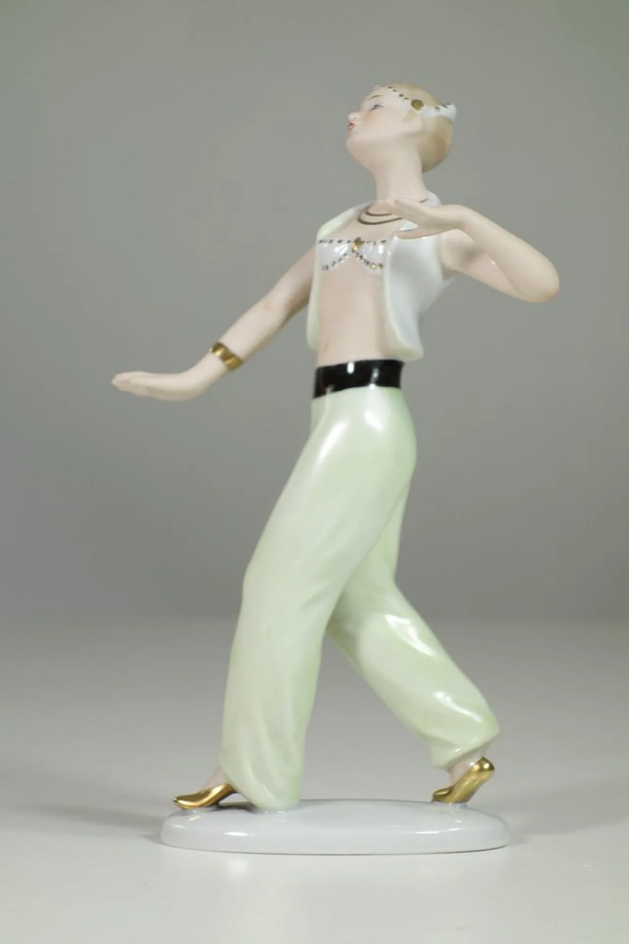 Odalisc porcelain Art Deco figure by Wallendorf, 1940s 1
