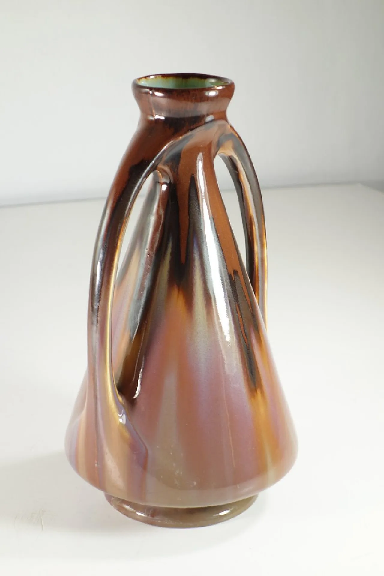 Vaso Art Nouveau in ceramica, metà '800 3