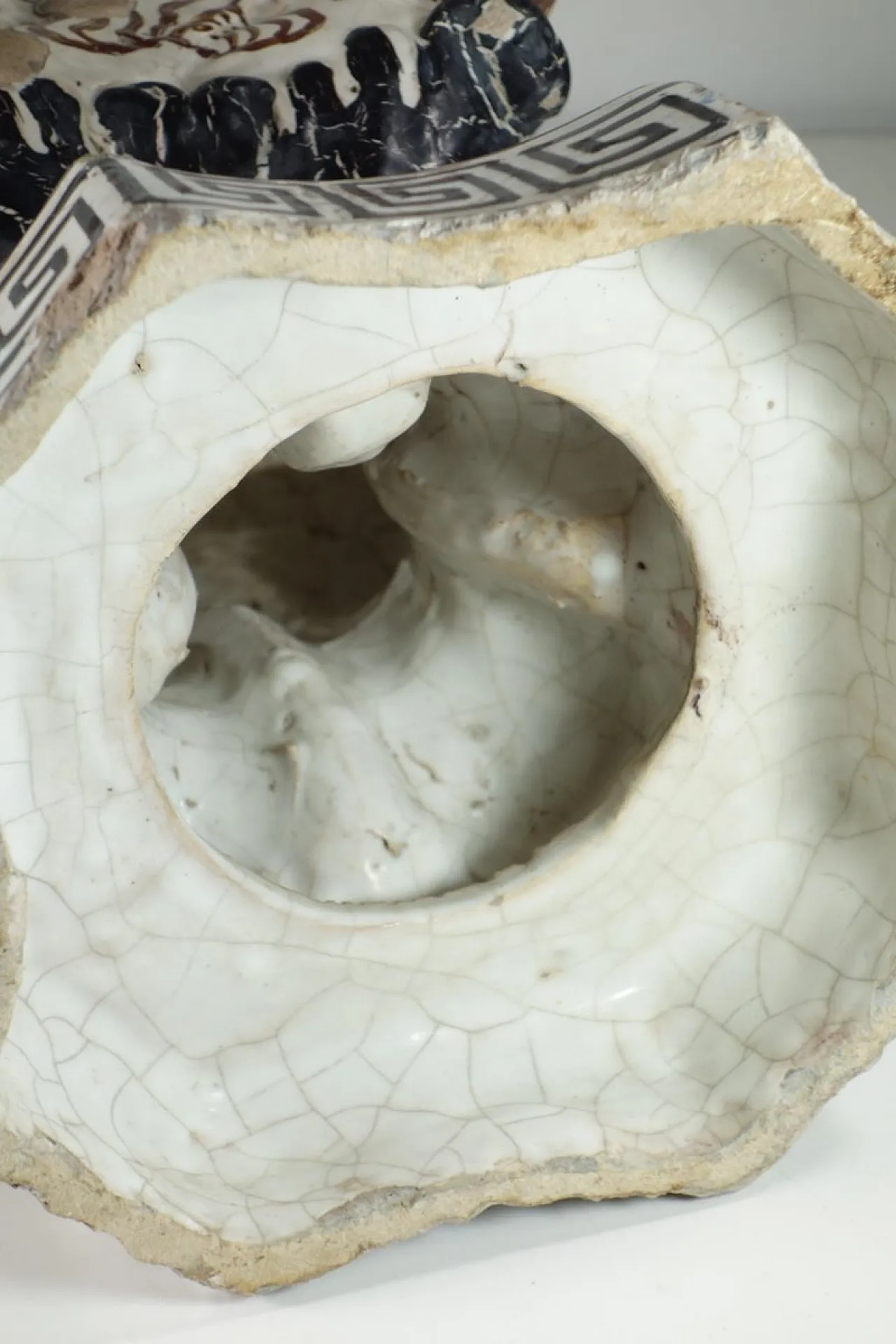 Ceramic maiolica vase by Giustiniani, 19th century 11