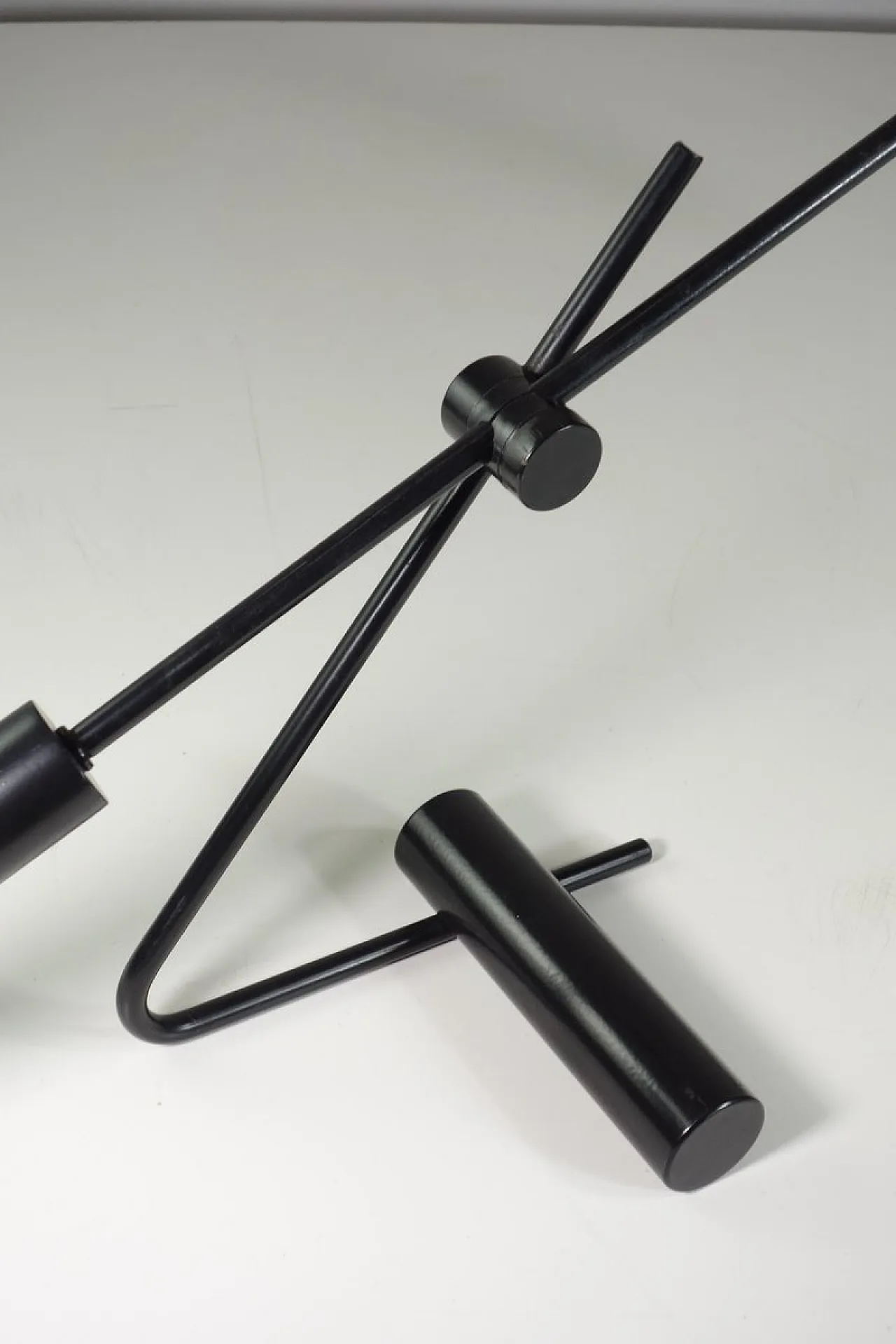 Lampada da scrivania nera, anni '80 4