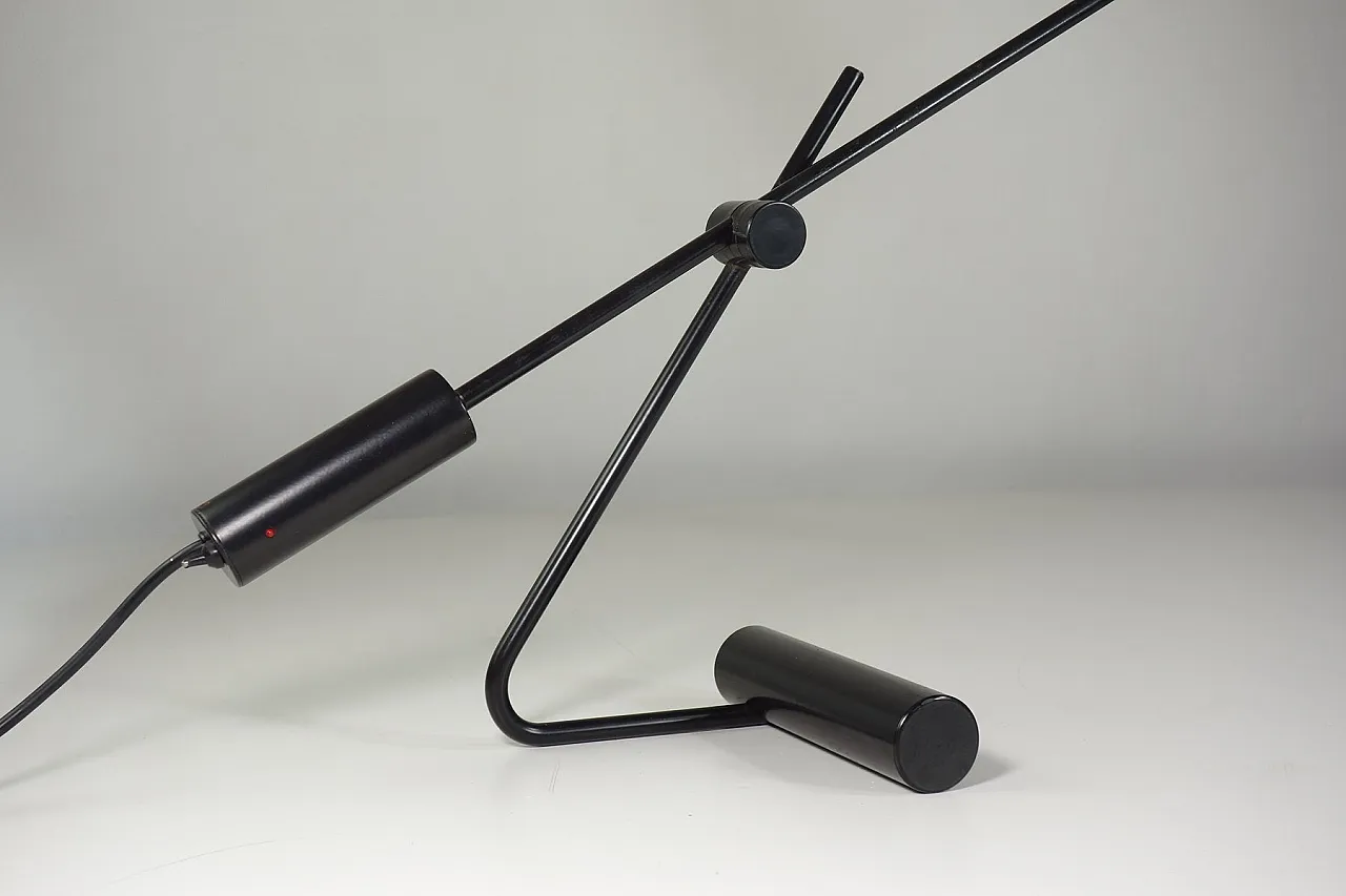 Lampada da scrivania nera, anni '80 6