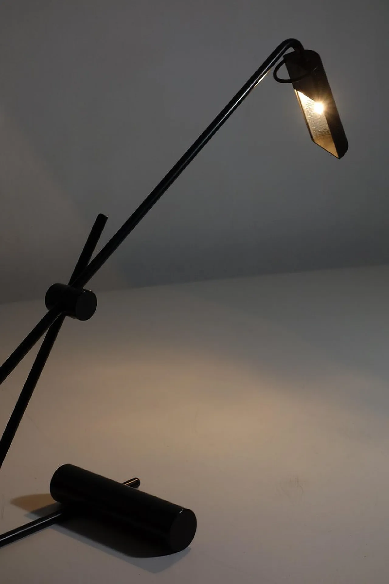 Lampada da scrivania nera, anni '80 8