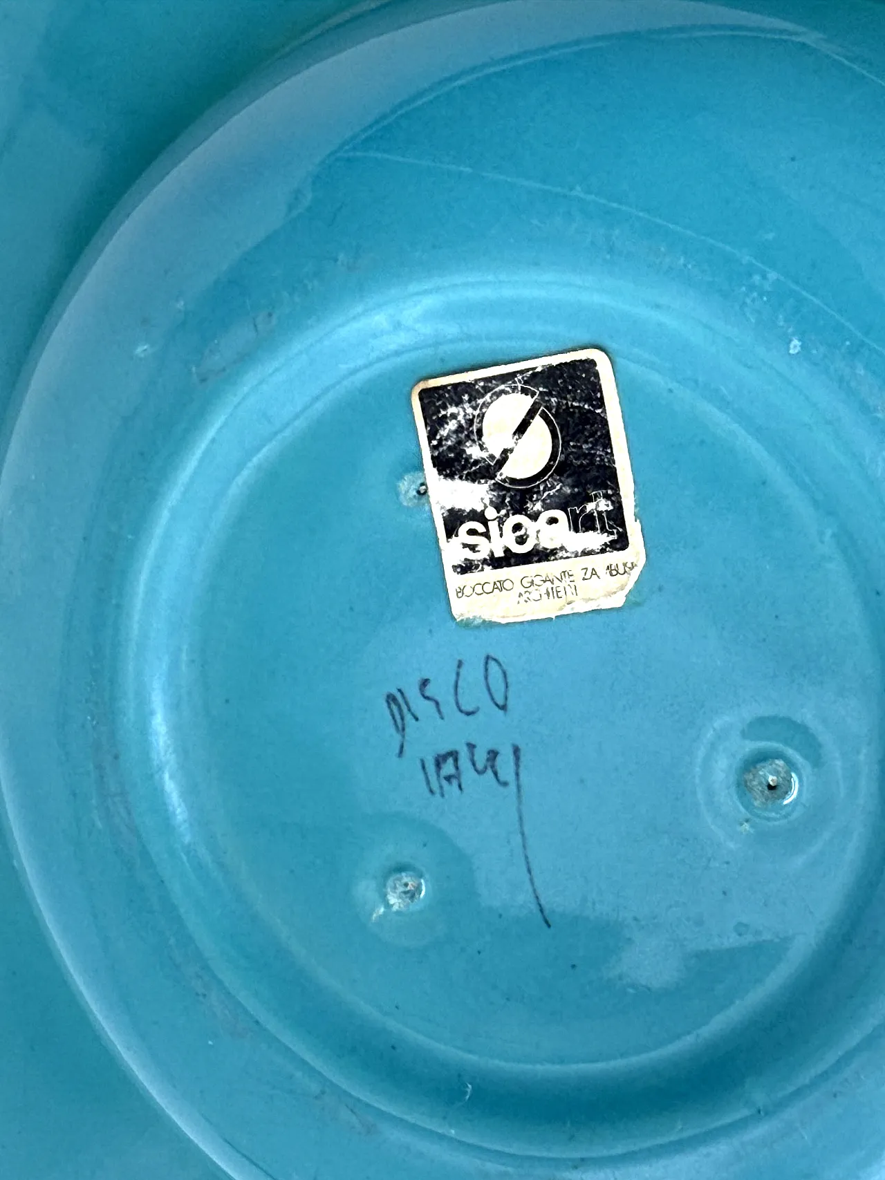 Space Age Style Blue Bowl Mod. Disco, Sicart Italia 1970 5