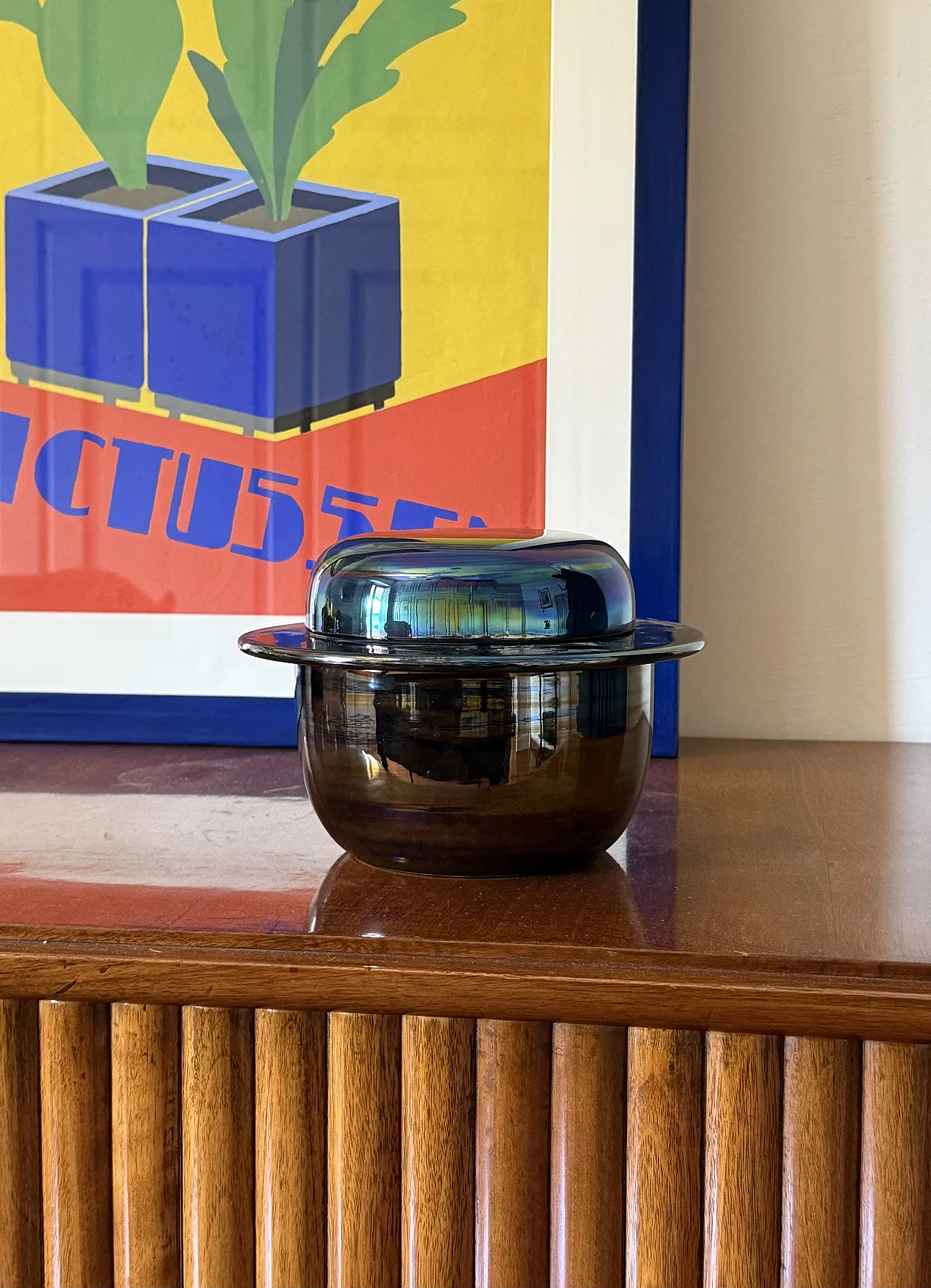 Mid-Century iridescent ceramic, Ceramiche Paoli Italy 1970 2