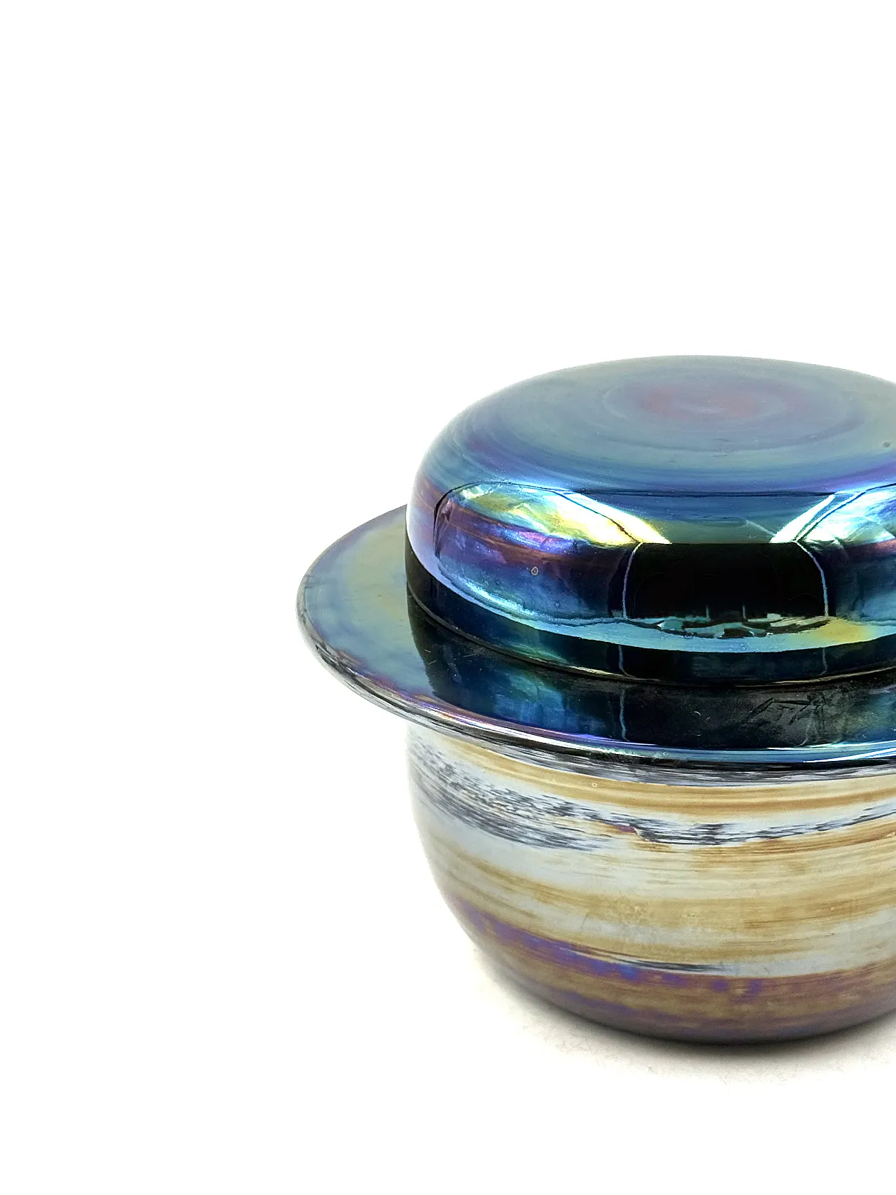 Mid-Century iridescent ceramic, Ceramiche Paoli Italy 1970 7
