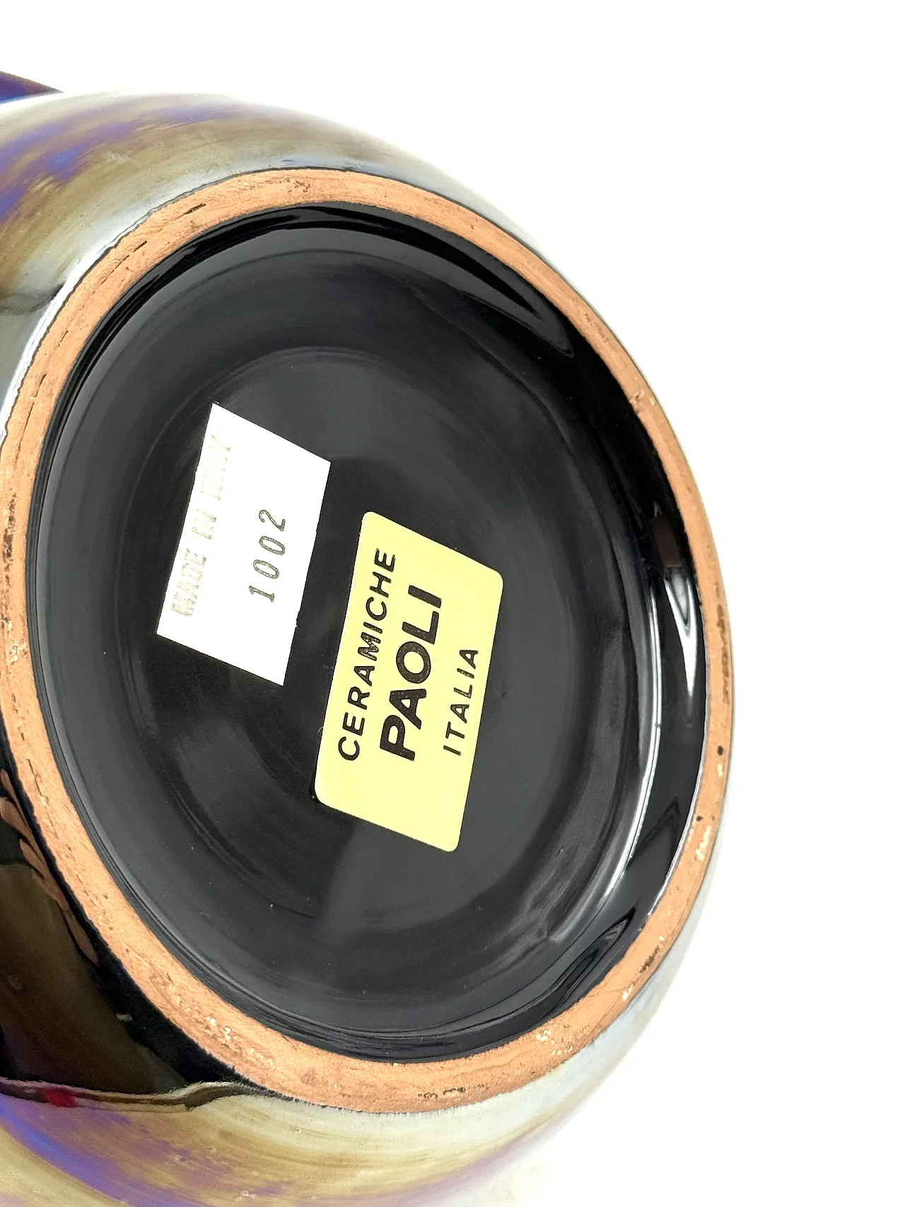 Mid-Century iridescent ceramic, Ceramiche Paoli Italy 1970 12