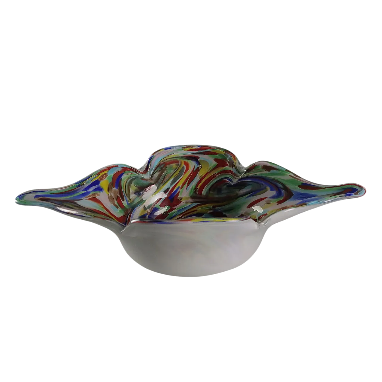 Centrotavola in vetro di Murano con decorazioni, anni '50 8