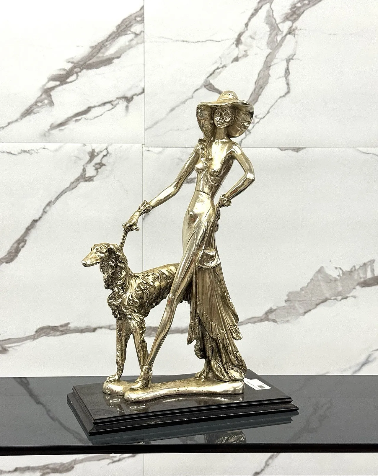 Silver resin sculpture by Amilcare Santini, mid-20th century 2