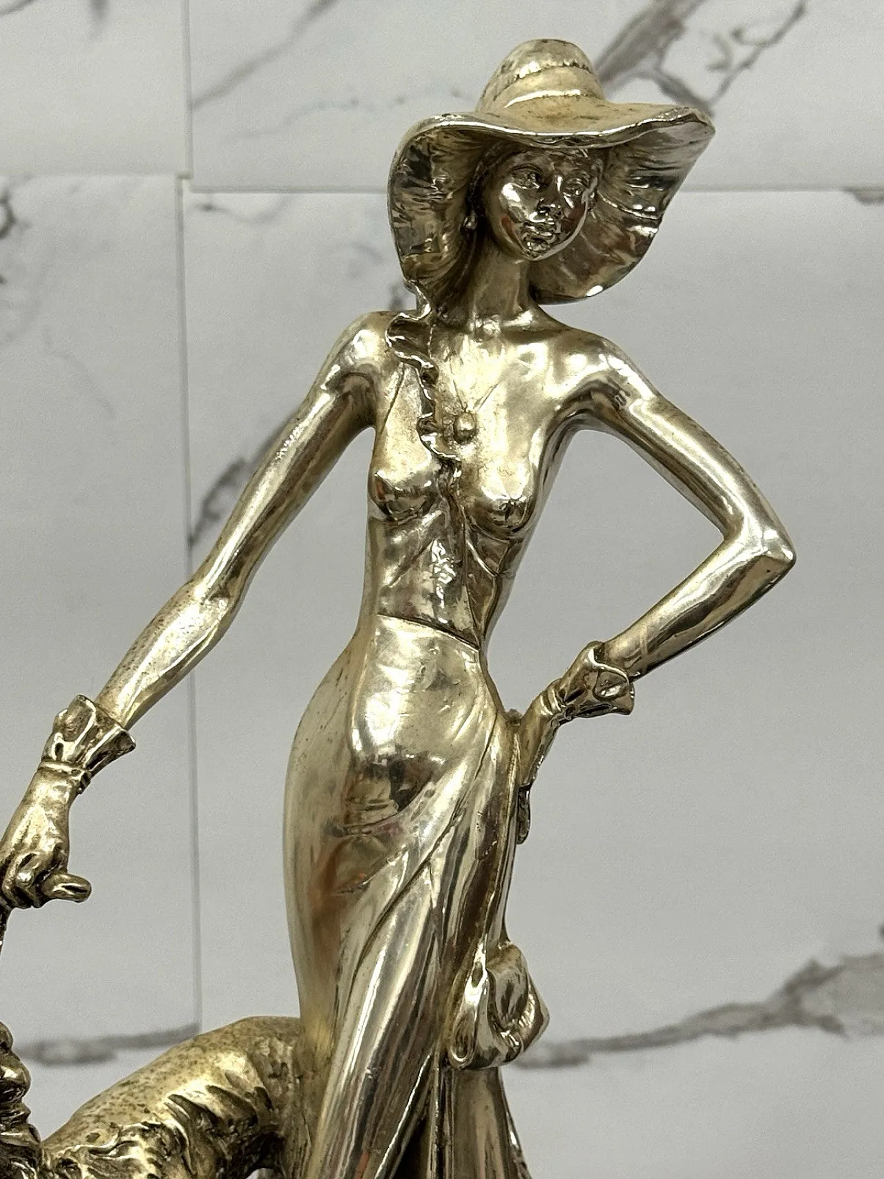 Silver resin sculpture by Amilcare Santini, mid-20th century 7